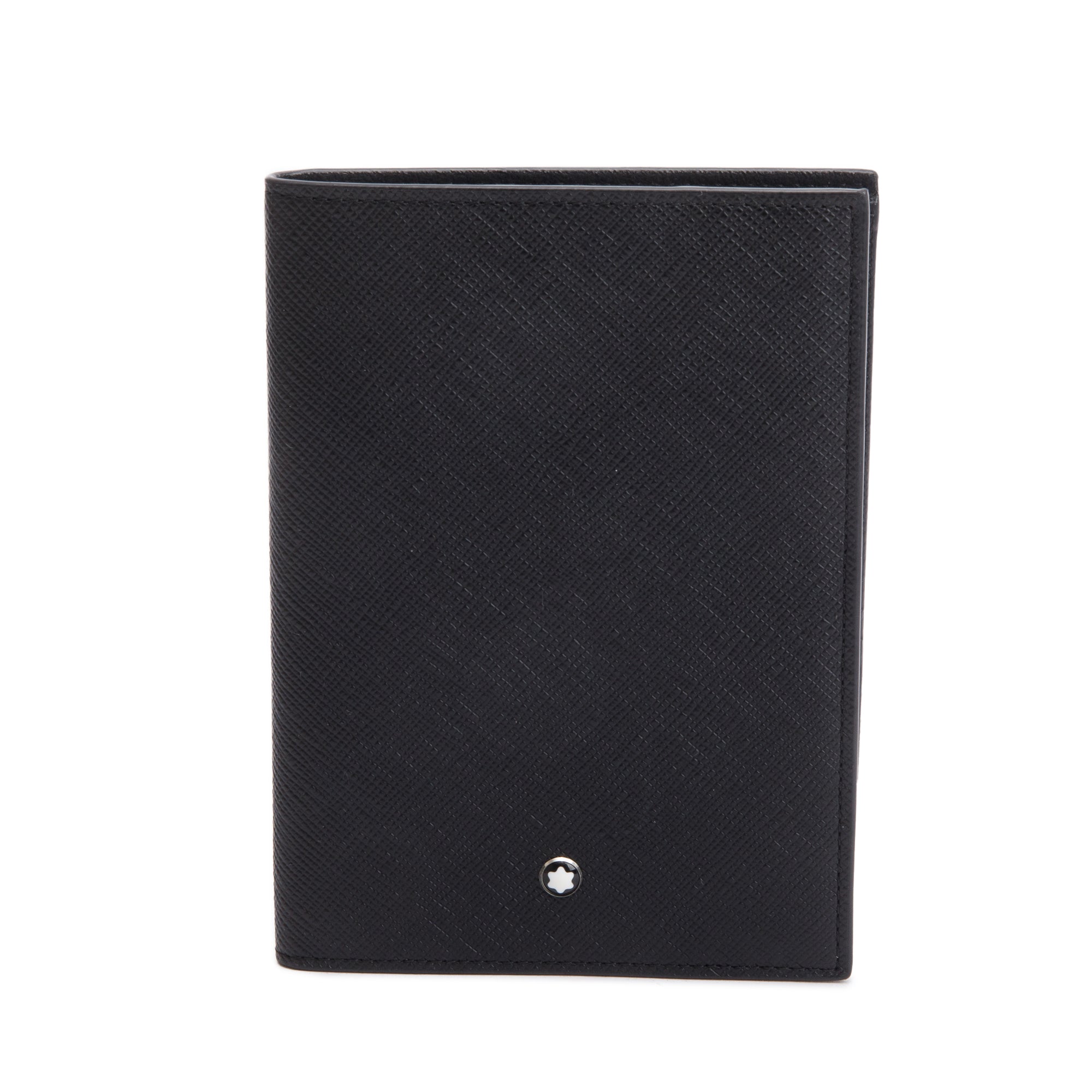 Montblanc 2023 Black Leather Sartorial Passport Holder w/ Box & Receipt