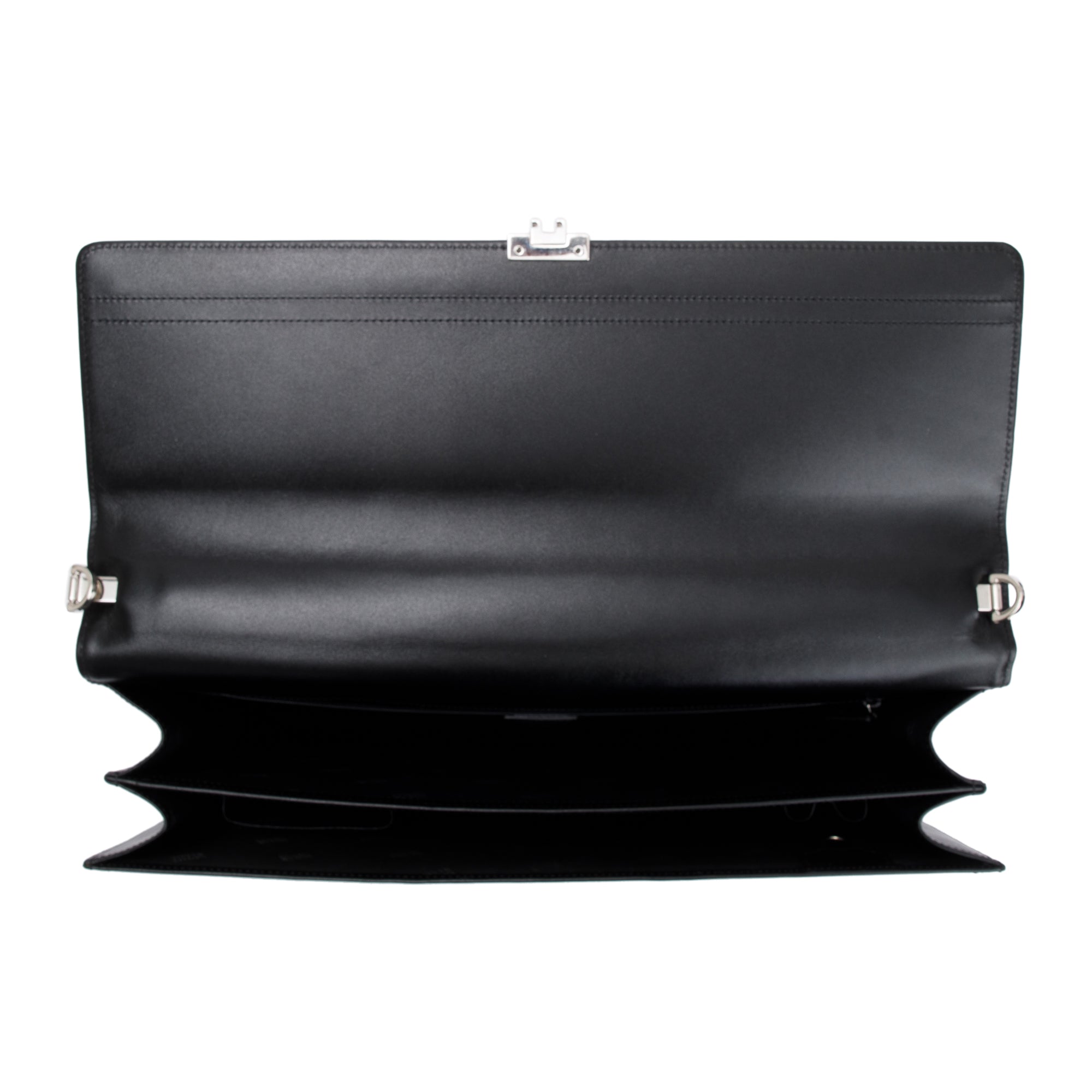 Montblanc Black Calfskin Meisterstuck Double-Gusset Briefcase w/ Receipt