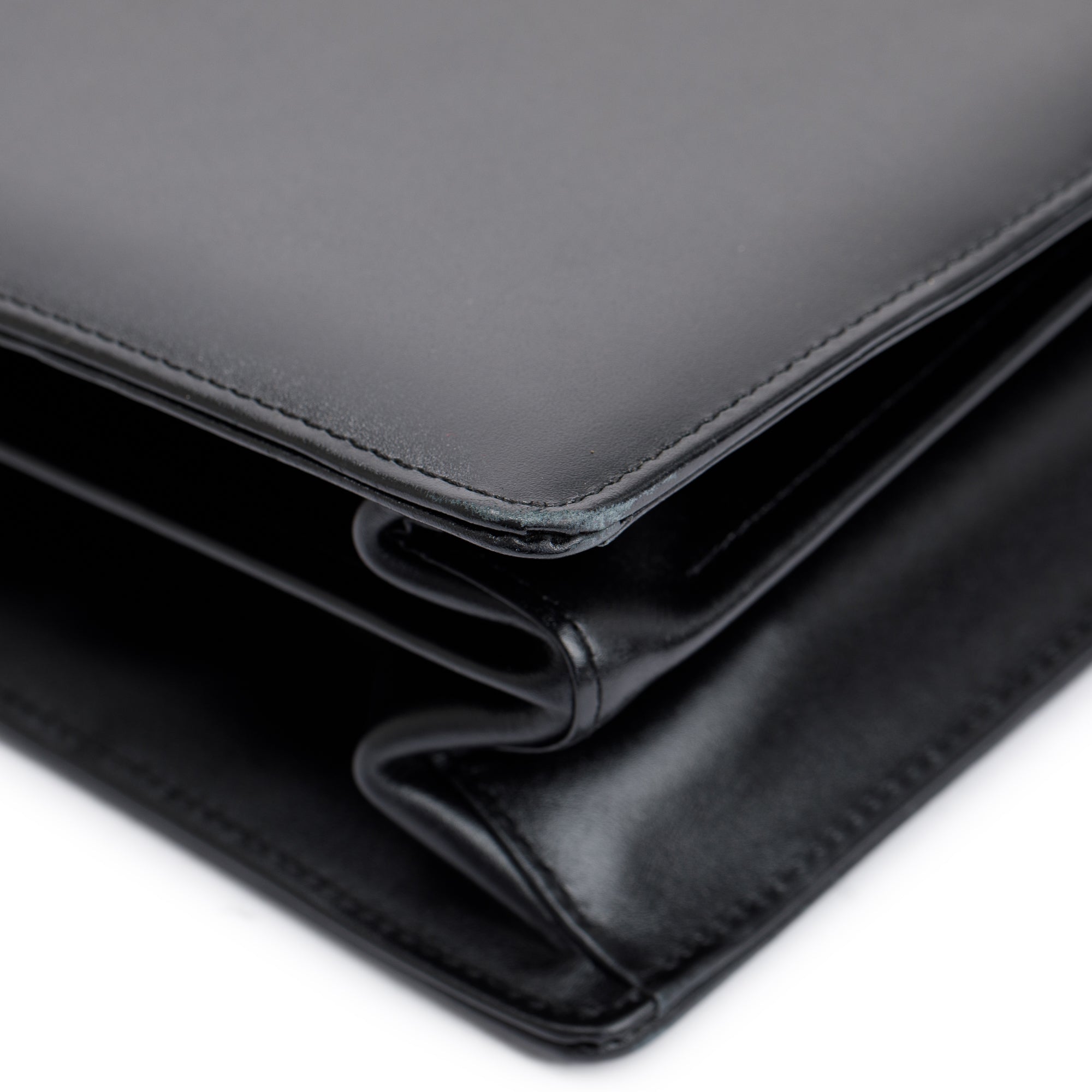 Montblanc Black Calfskin Meisterstuck Double-Gusset Briefcase w/ Receipt