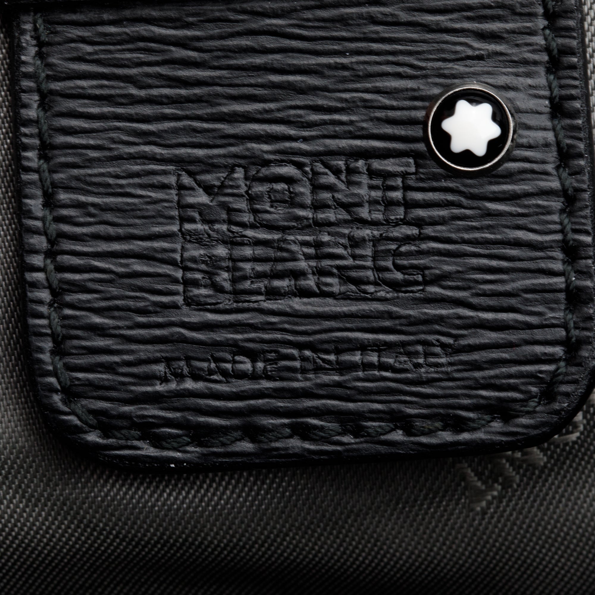 Montblanc Black Textured Leather 4810 Westside Messenger Bag