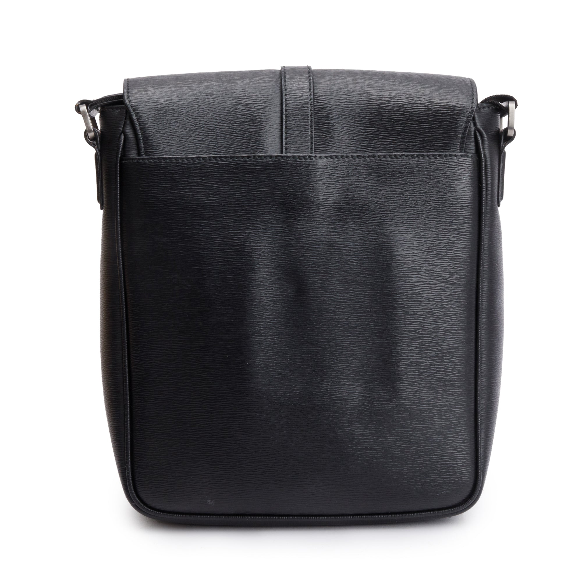 Montblanc Black Textured Leather 4810 Westside Messenger Bag