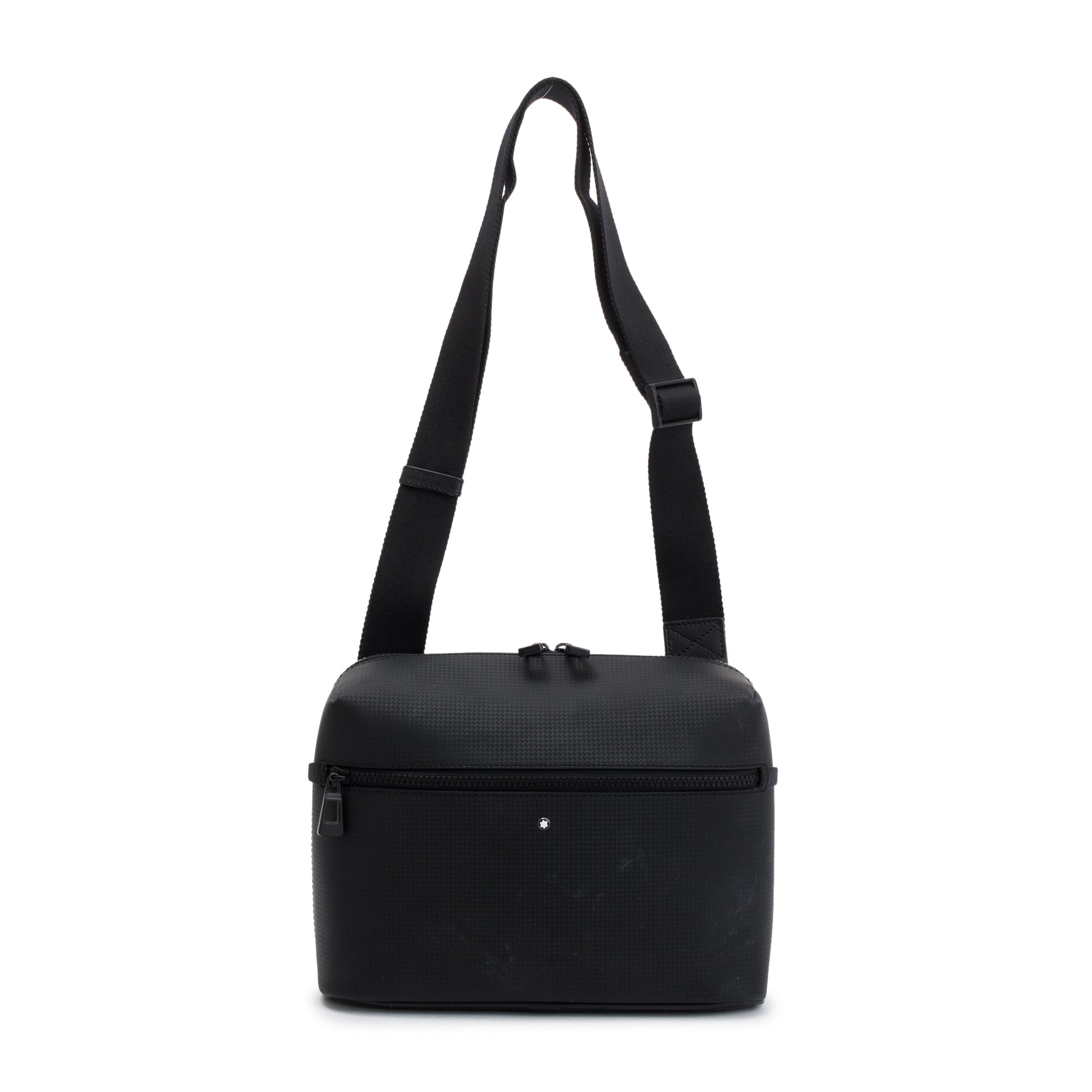 Montblanc Black Textured Leather Extreme 2.0 Zip Messenger Bag