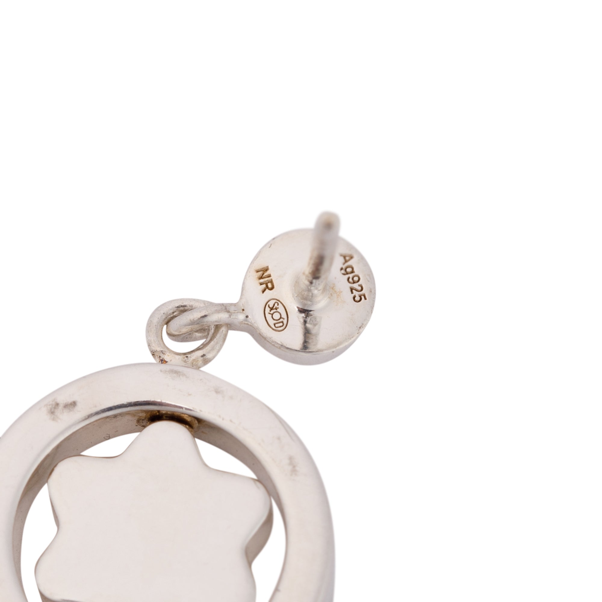 Montblanc Diamond Star Signet Drop Earrings