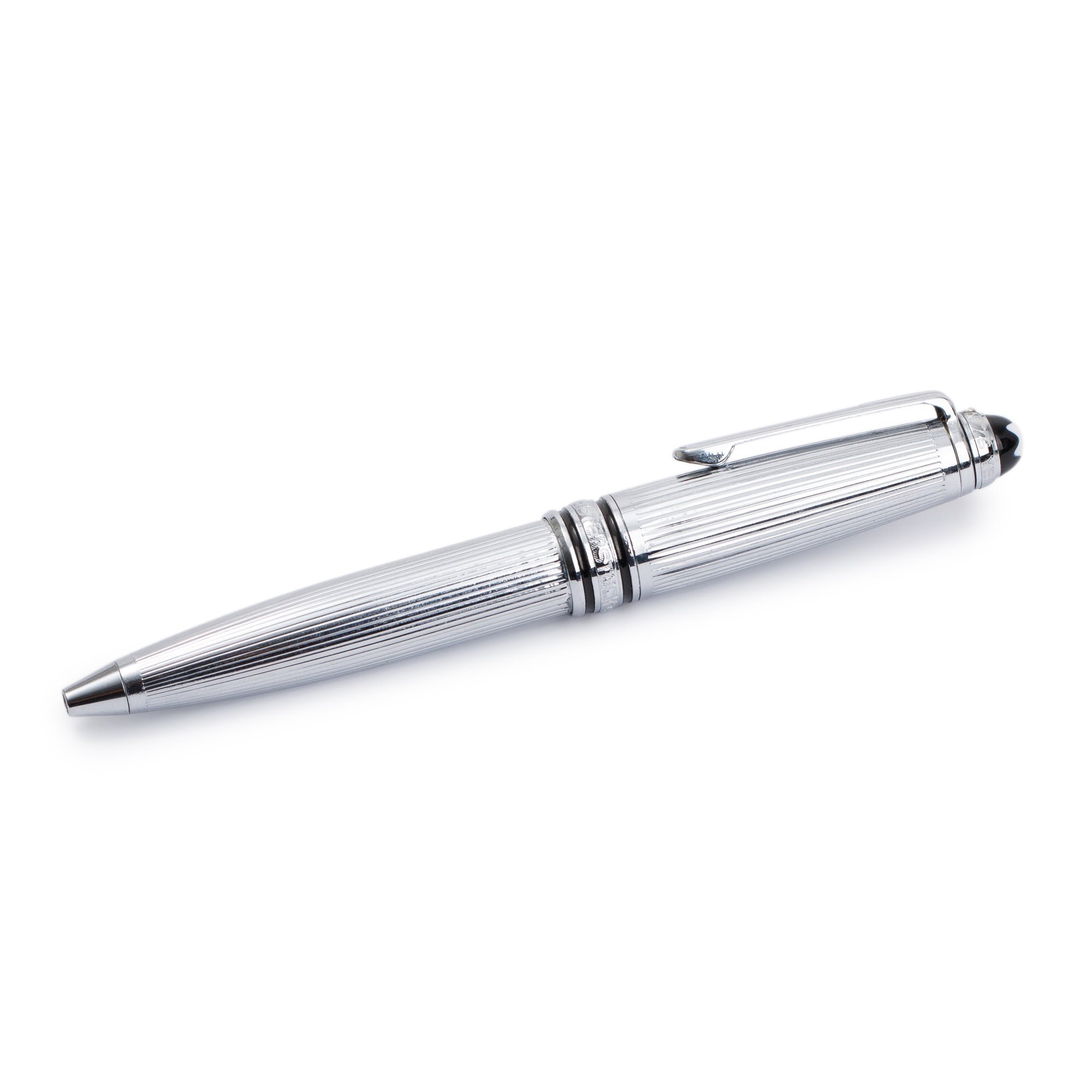 Montblanc Platinum Coated 75 Year Anniversary Special Edition Meisterstuck Ballpoint Pen, Small Size