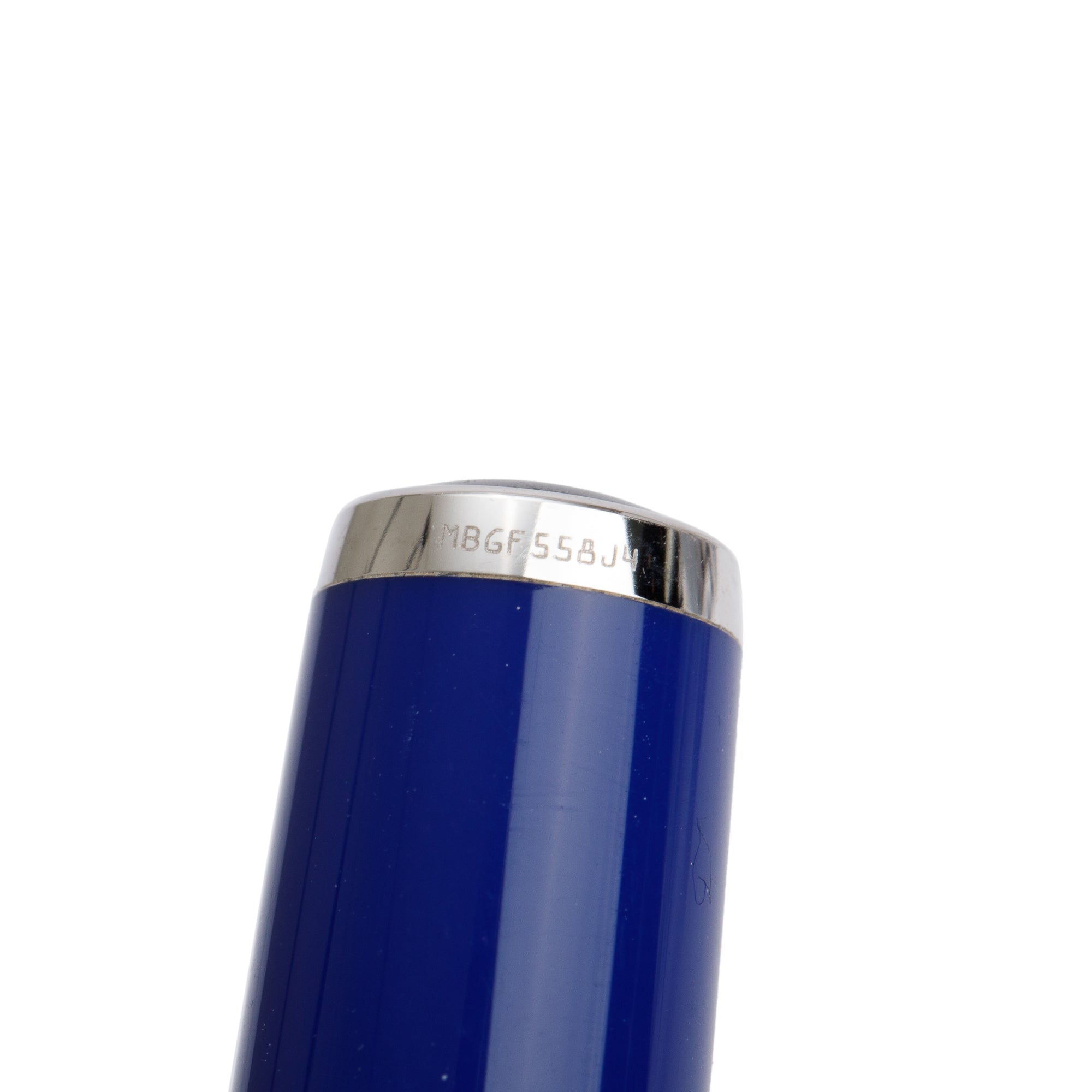 Montblanc Platinum Coated Pix Blue Ballpoint Pen w/ Box