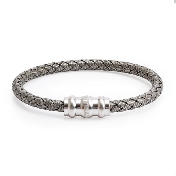 アクセサリー RESIONAL BLACELET SILVER Montblanc Silver-Tone Metal Woven Bracelet – OLIVER'S