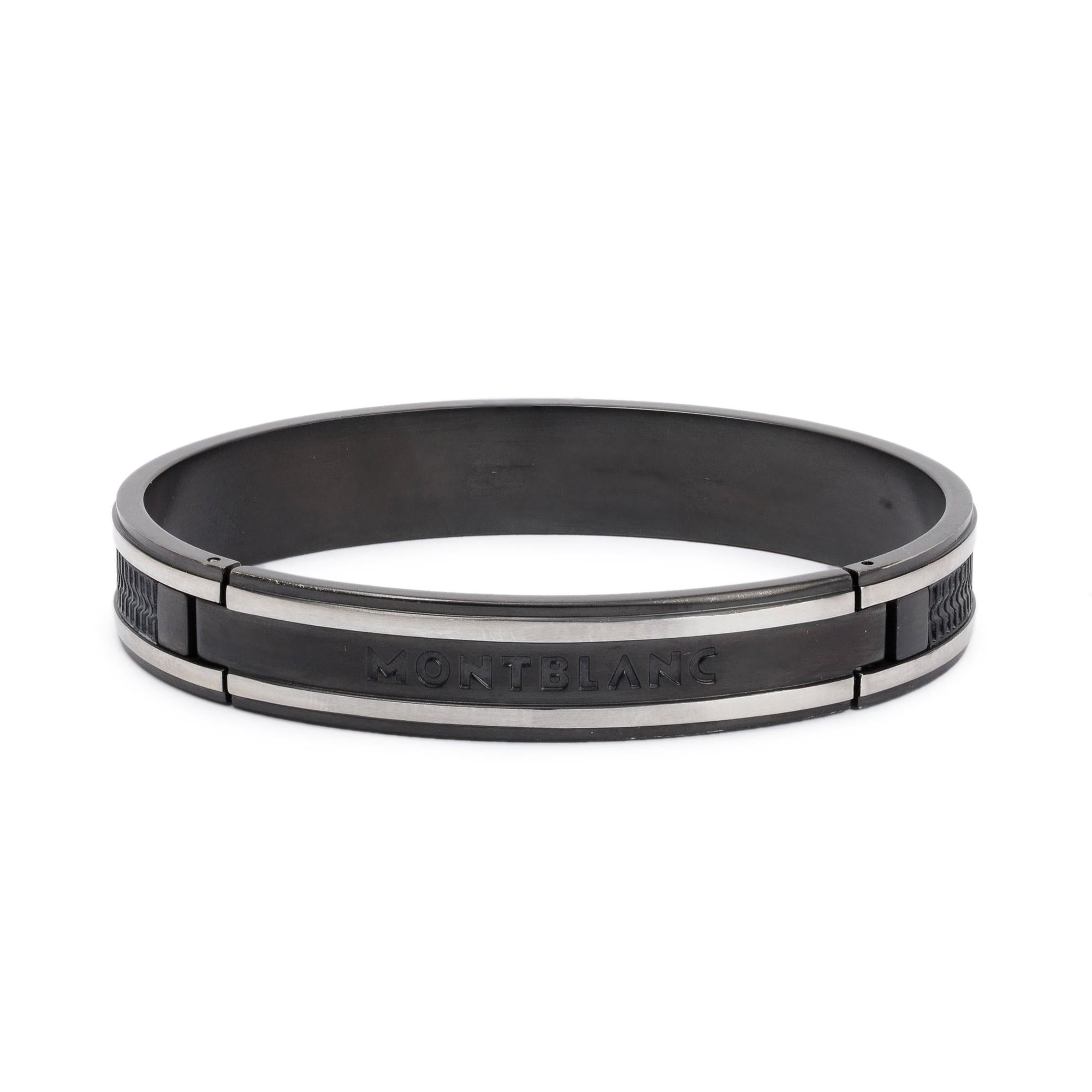 Montblanc Stainless Steel Hinged Bangle