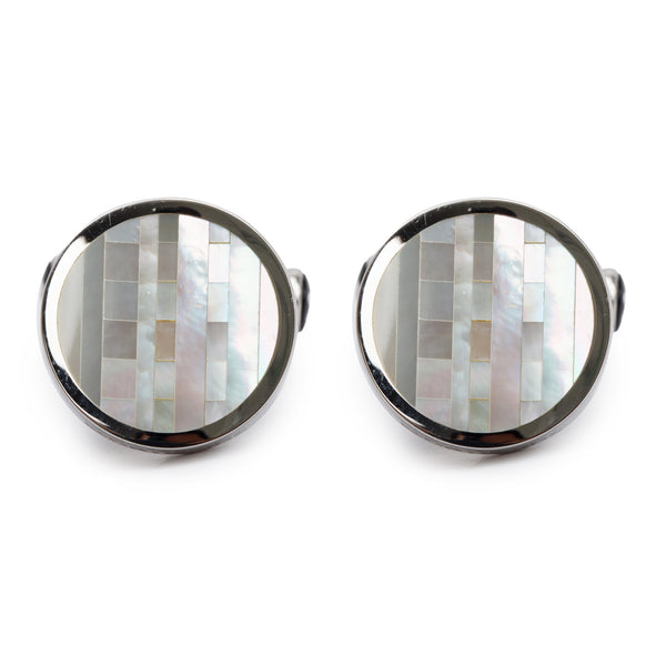 Montblanc Stainless Steel Mother of Pearl Cufflinks w/ Box – OLIVER'S