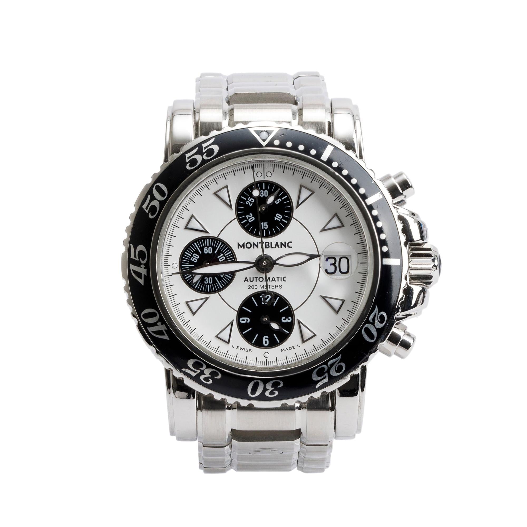 Montblanc Stainless Steel Sport 41 MM Chronograph Automatic Watch