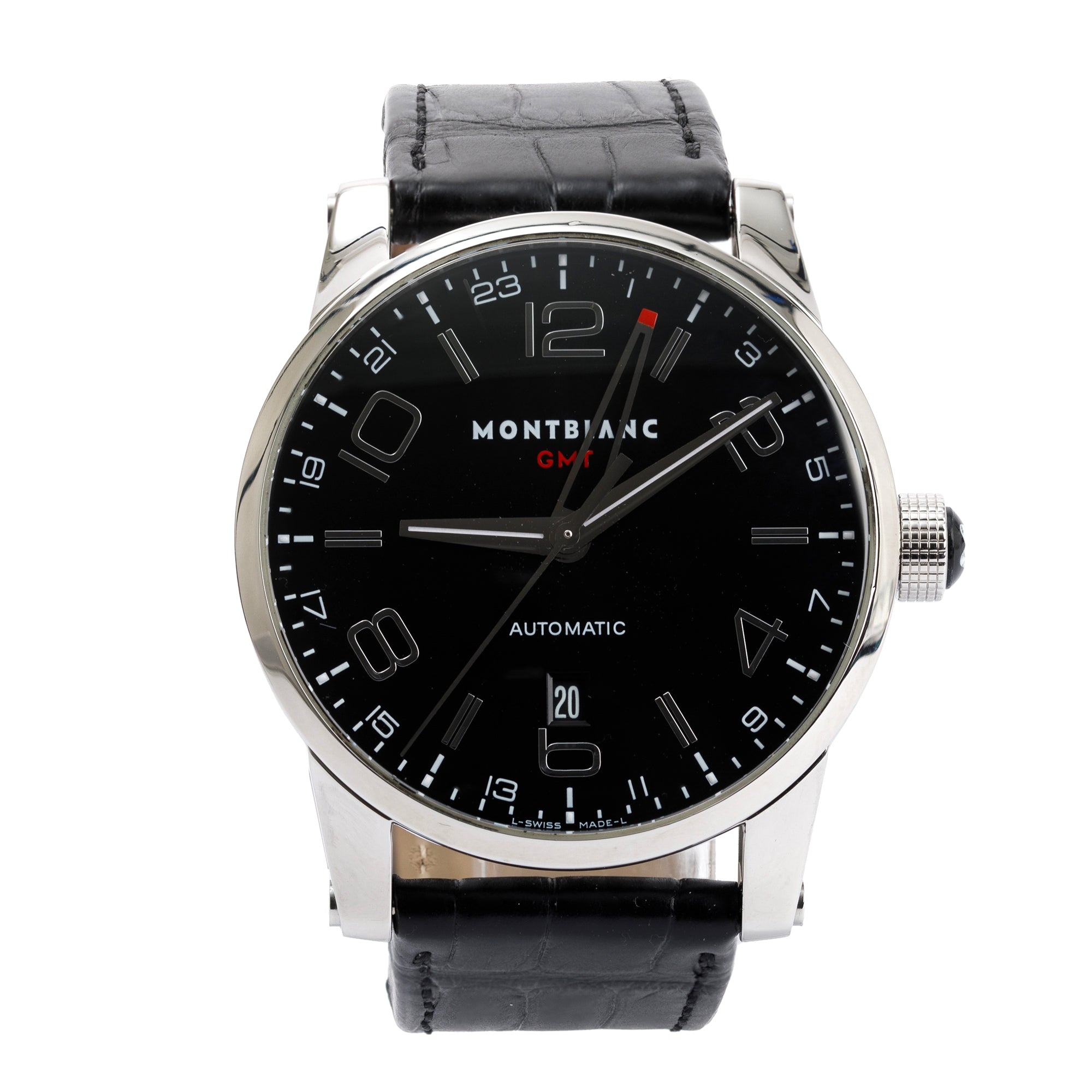 Montblanc Stainless Steel Timewalker GMT 42 MM Automatic Watch w/ Box