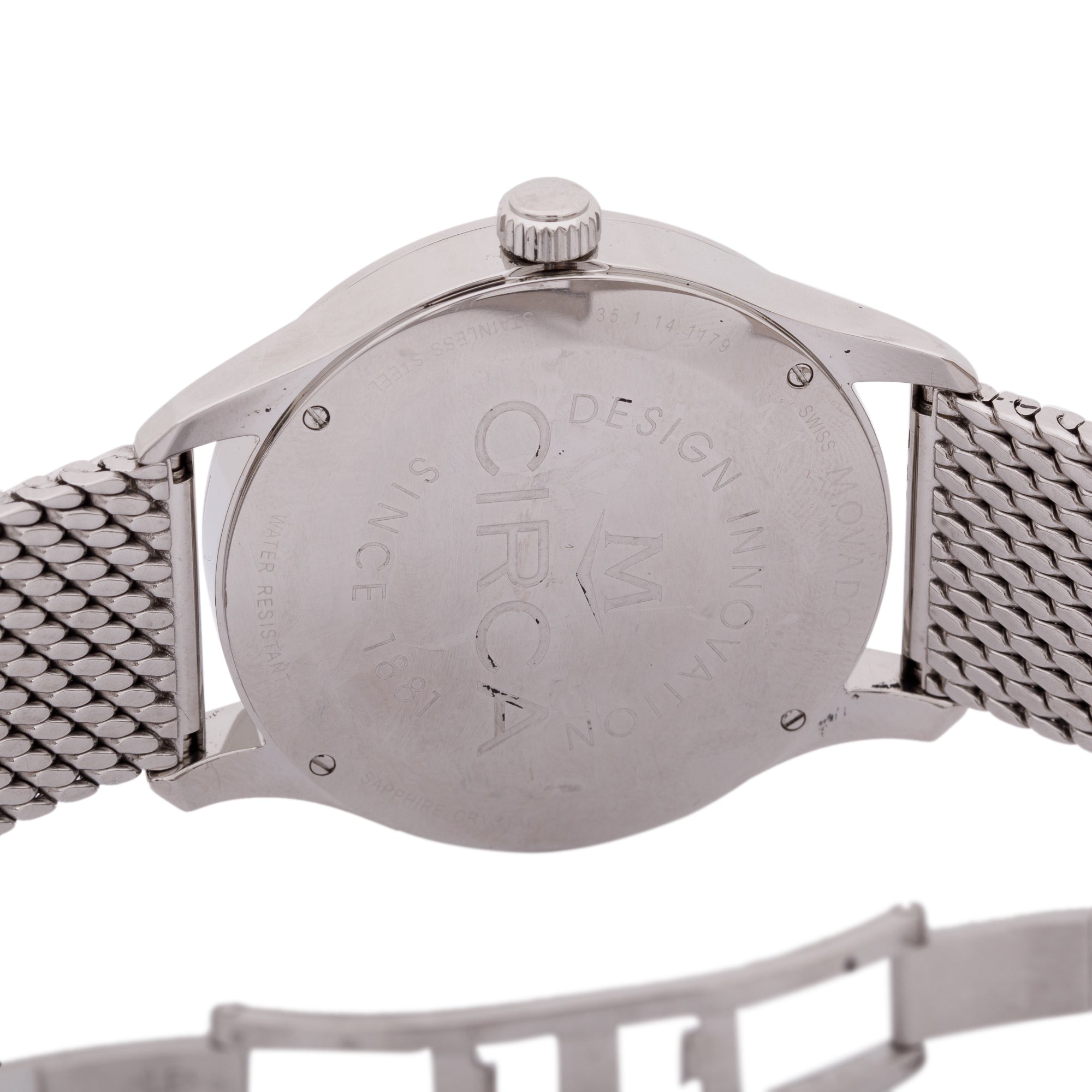 Movado Circa 40 MM Quartz Watch w/ Box & Papers