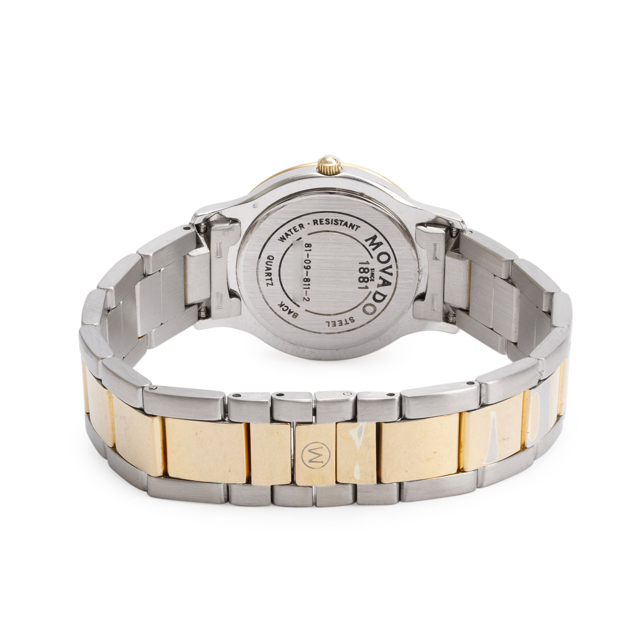 Movado Gold-Plated & Stainless Steel Gentry 28 MM Quartz Watch