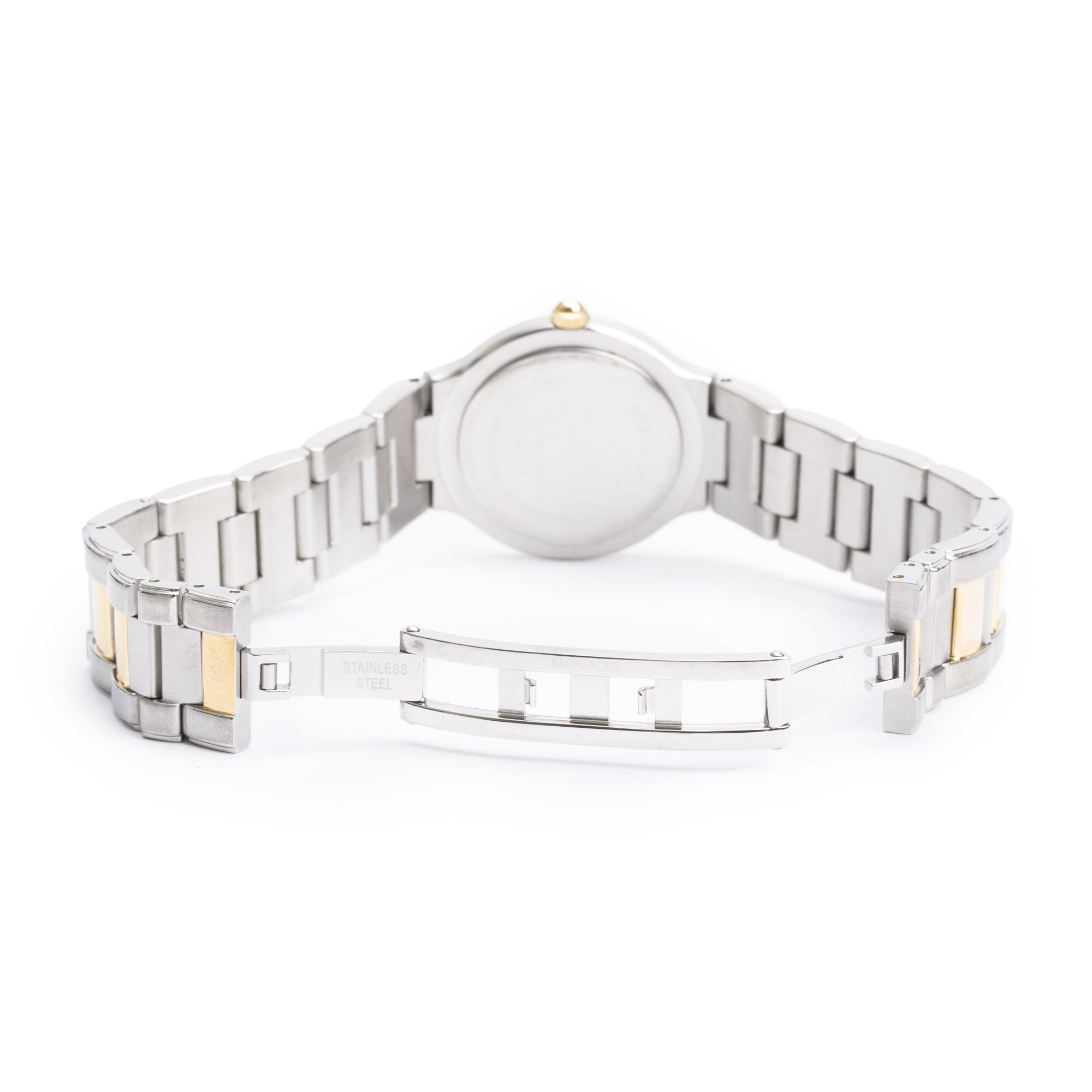 Movado Gold-Plated & Stainless Steel Museum 26 MM Quartz Watch