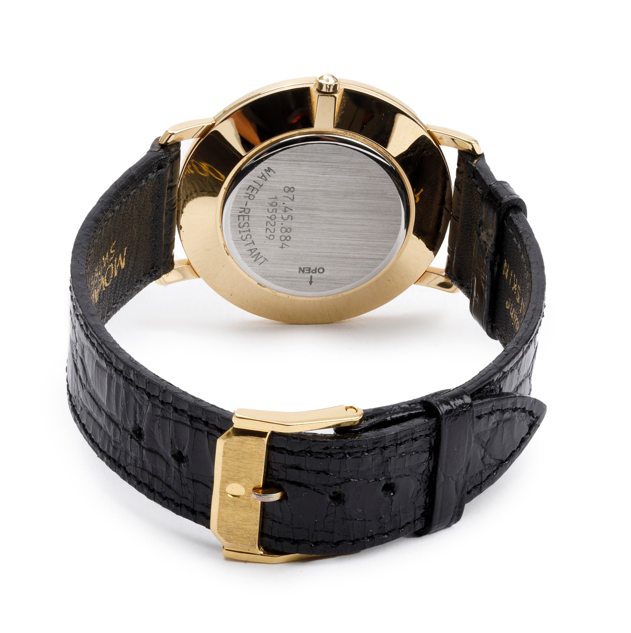 Movado Gold Plated Stainless Steel Museum Classic 34 MM Watch w/ Box