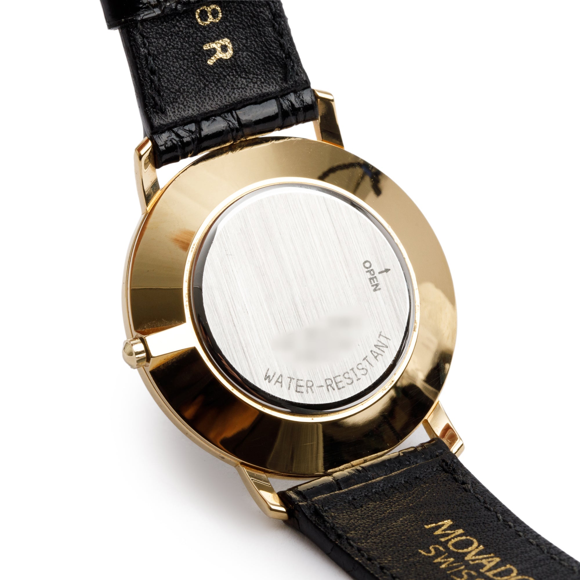 Movado Gold Plated Stainless Steel Museum Classic 34 MM Watch w/ Box