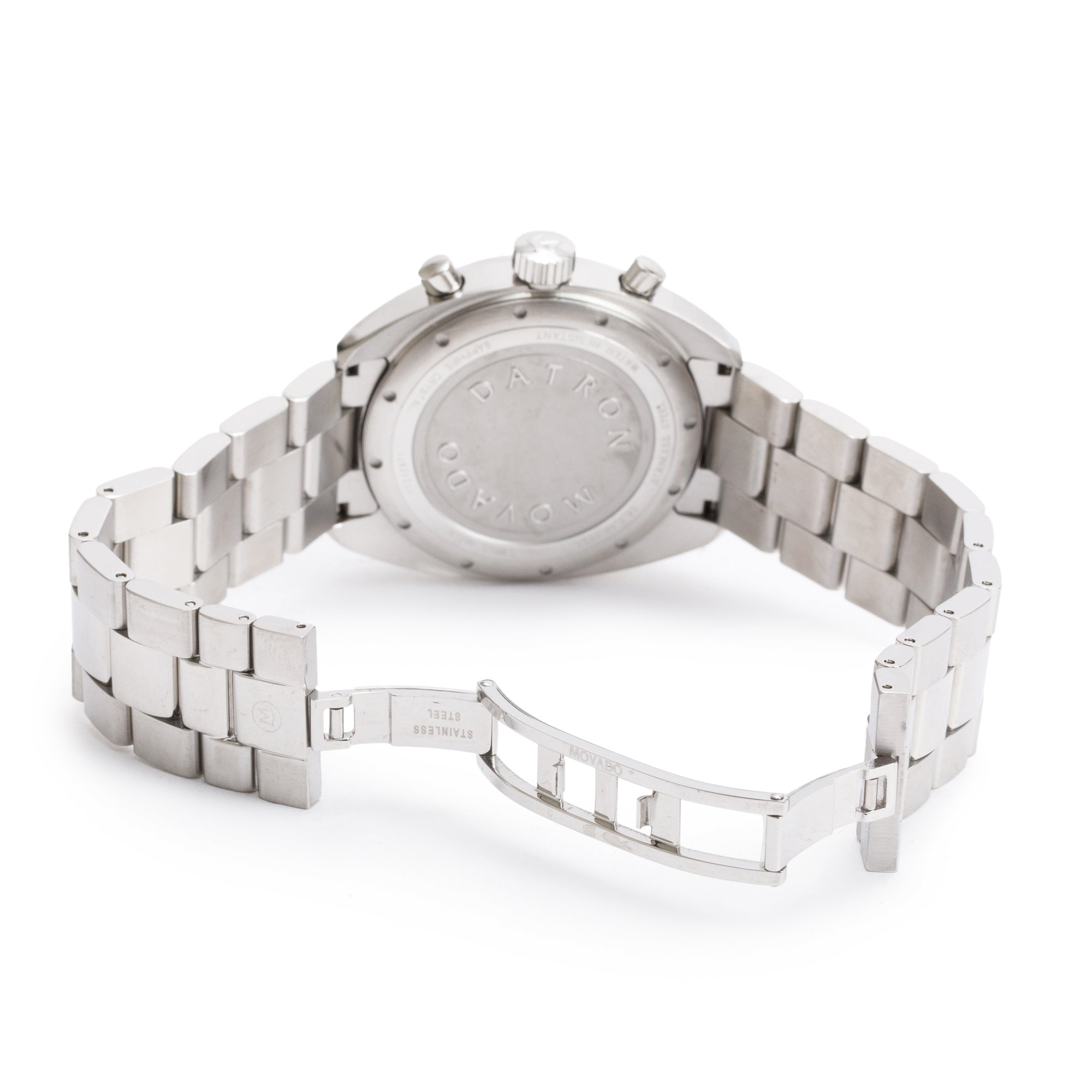 Movado Heritage Series Stainless Steel Datron 41 MM Chronograph Quartz Watch