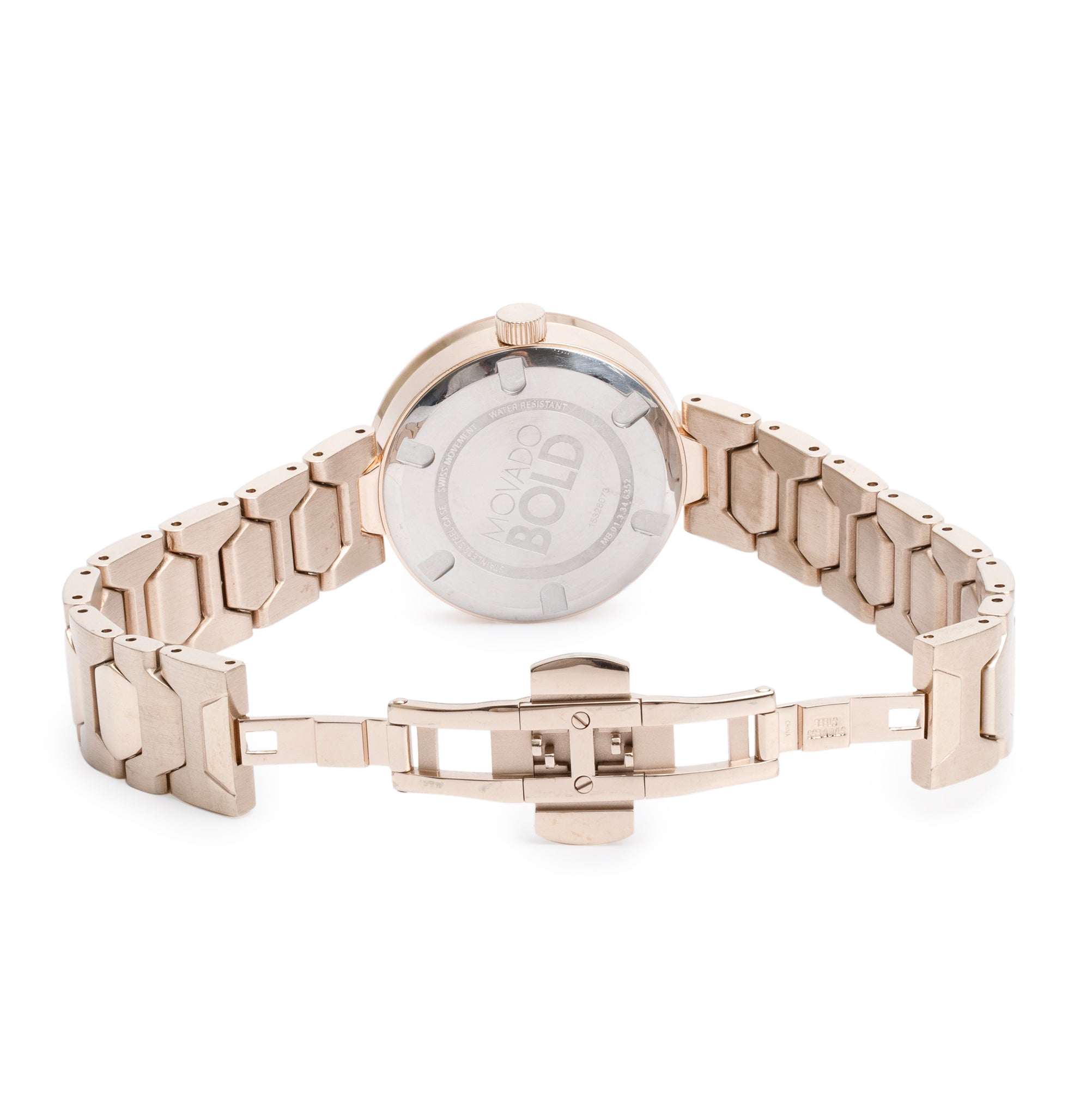 Movado Rose Gold-Plated & Stainless Steel Bold 32 MM Quartz Watch