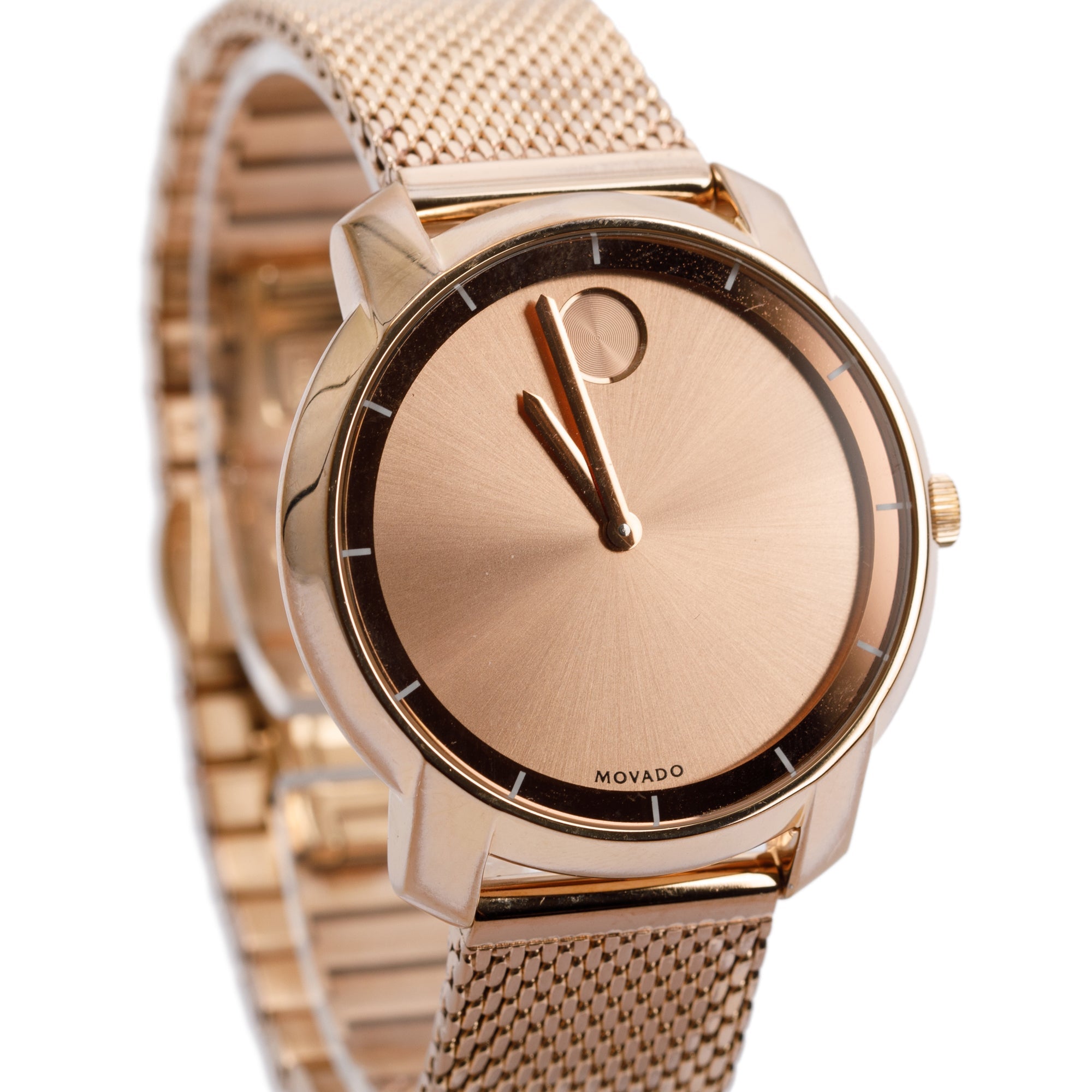 Movado Rose Gold Plated Stainless Steel Bold 36 MM Watch