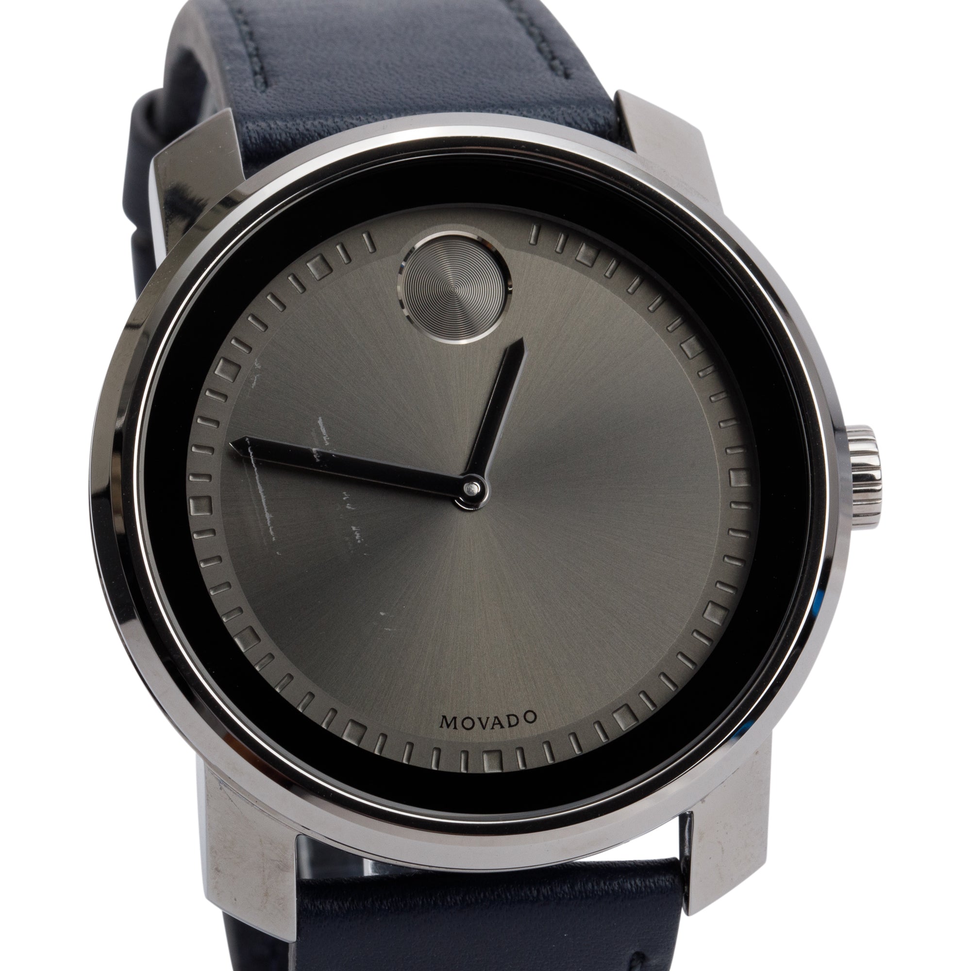 Movado Stainless Steel Bold 42 MM Quartz Watch w/ Box