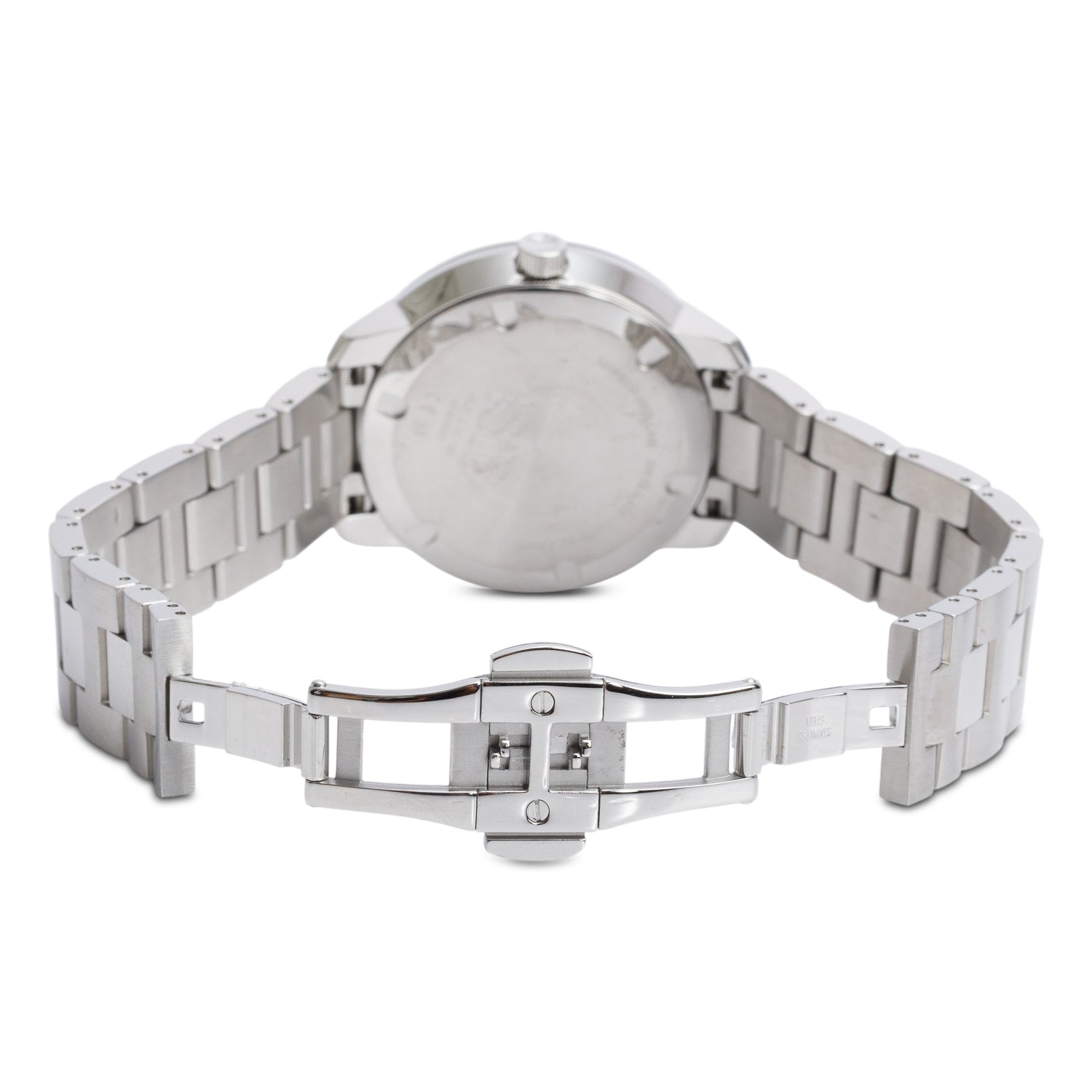 Movado Stainless Steel Bold Verso 38 MM Quartz Watch Pink Dial