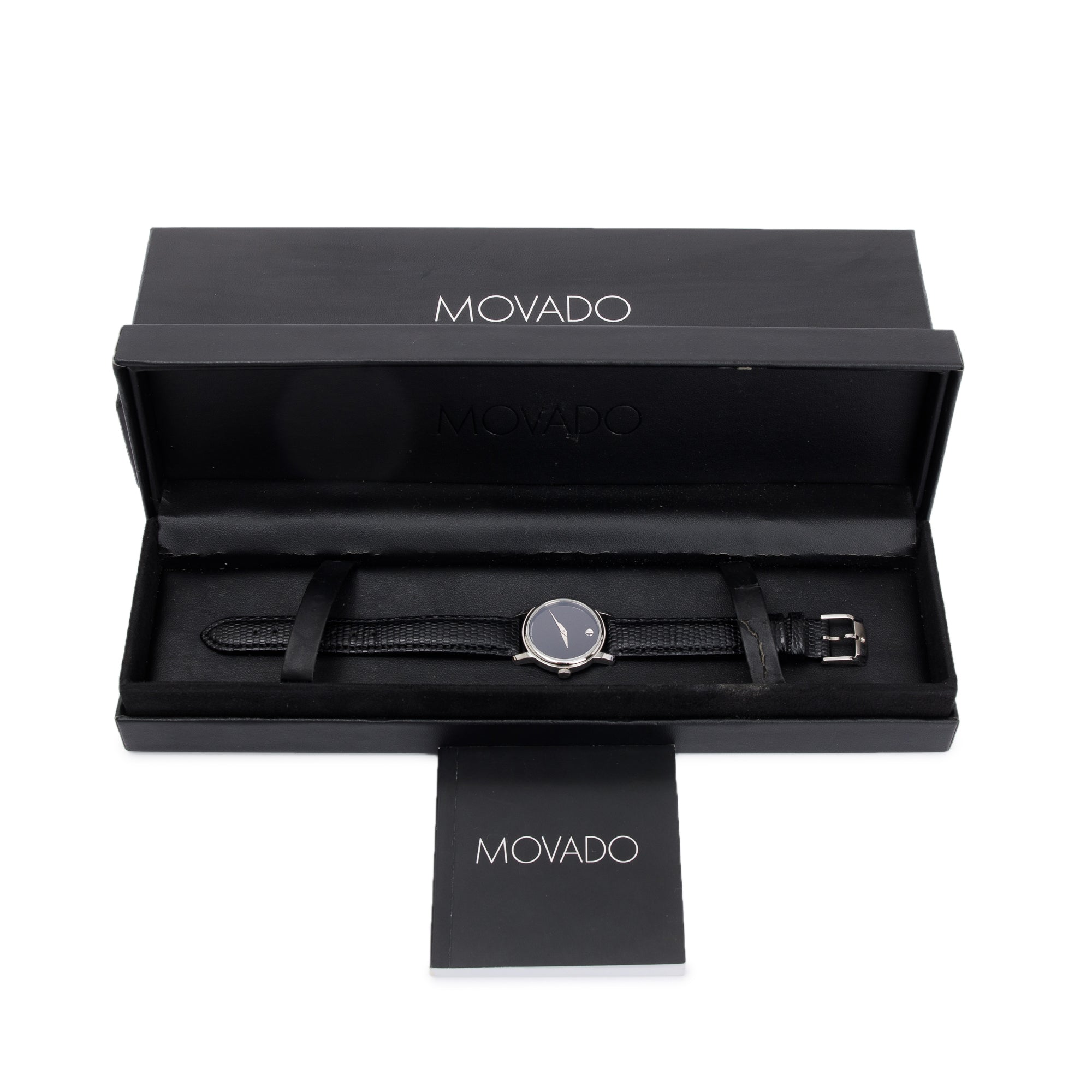 Movado Stainless Steel Museum 27 MM Watch w/ Box