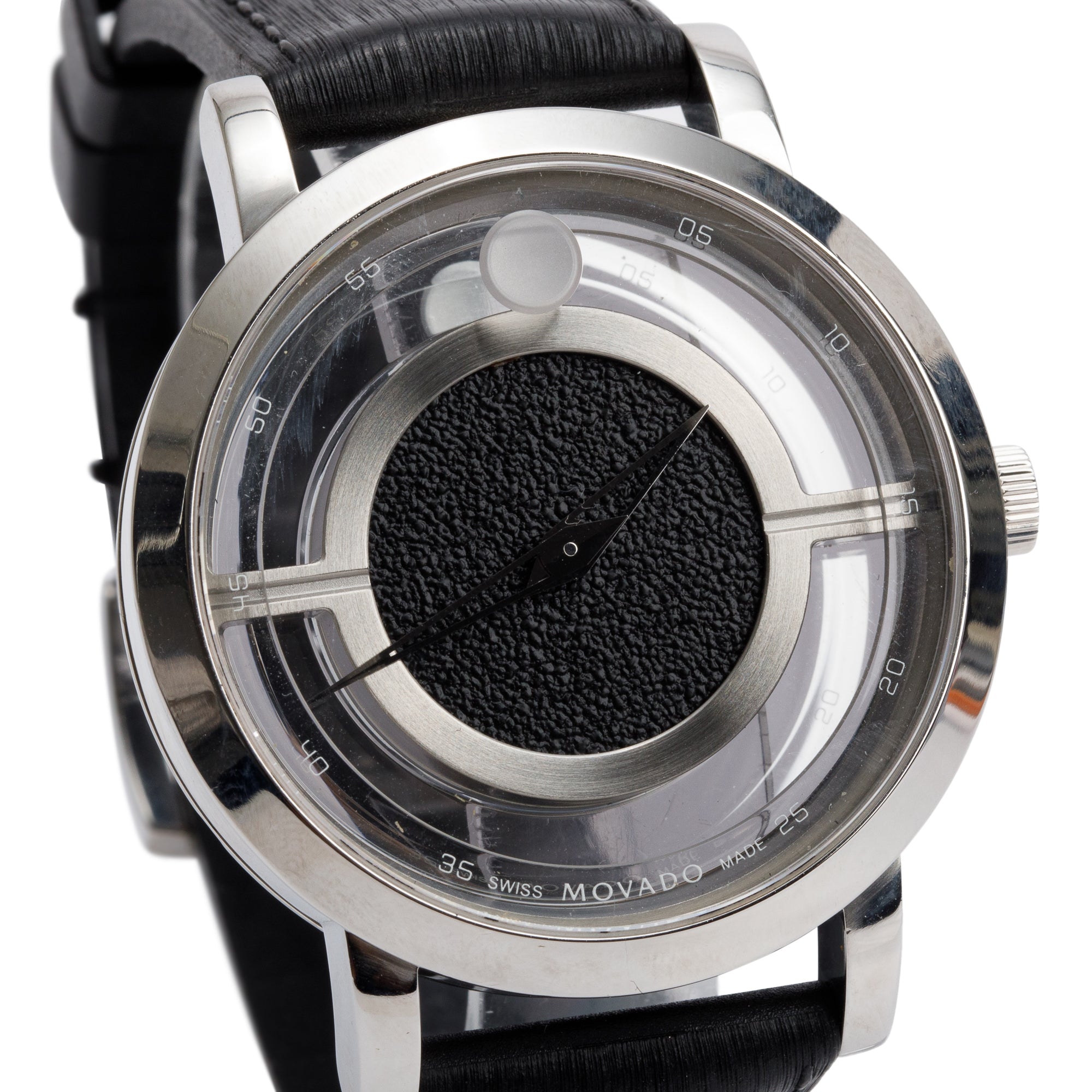 Movado Stainless Steel Museum 43 MM Quartz Watch