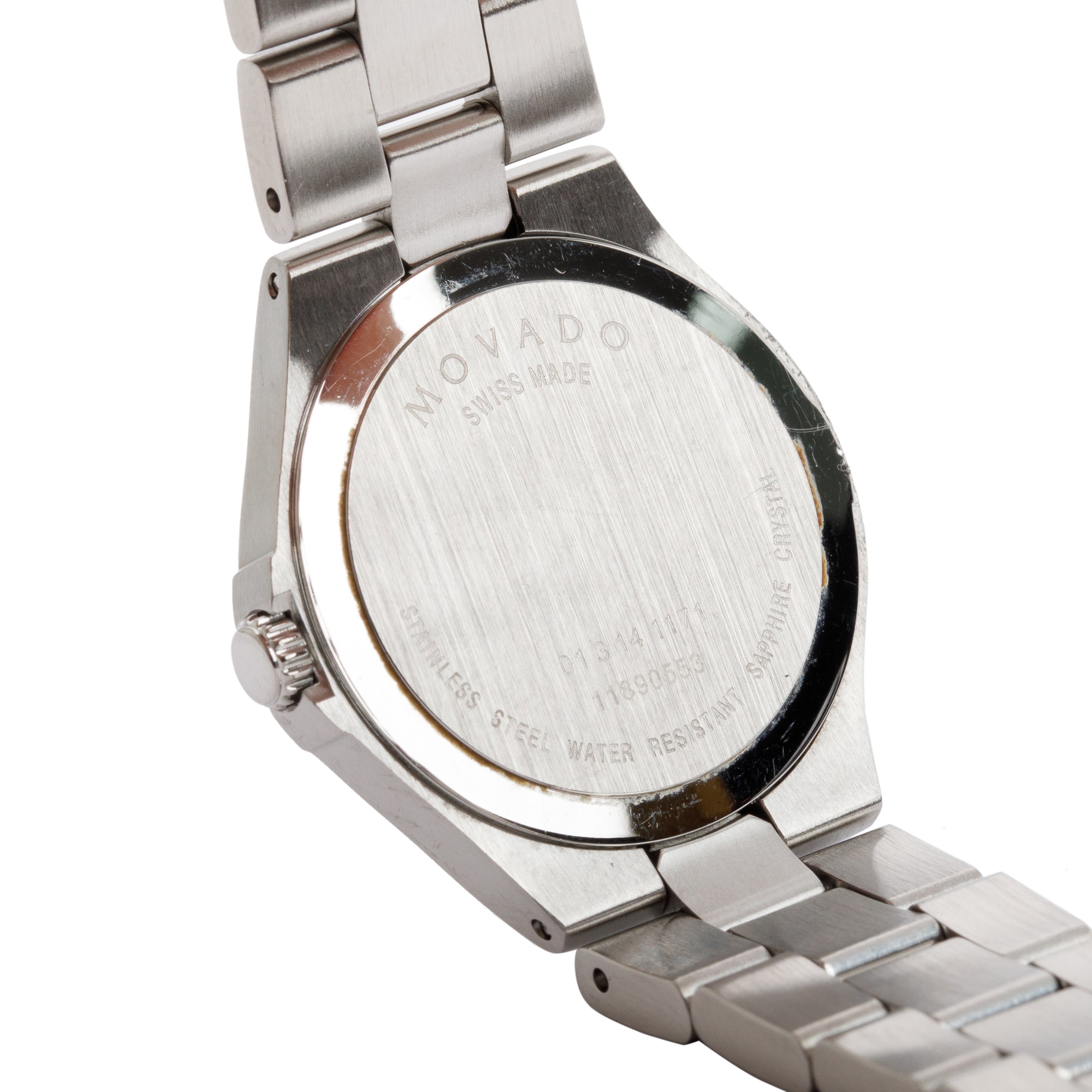 Movado Stainless Steel Portfolio 28 MM Watch w/ Box & Papers