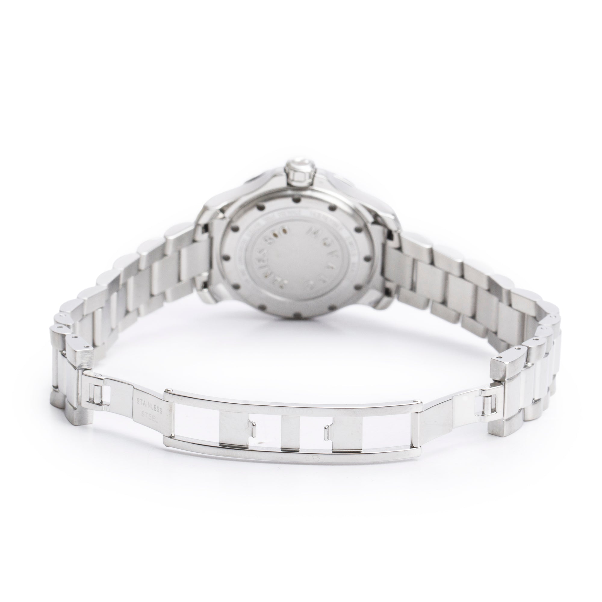 Movado Stainless Steel Series 800 Diamond Bezel & Dial 30 MM Quartz Watch