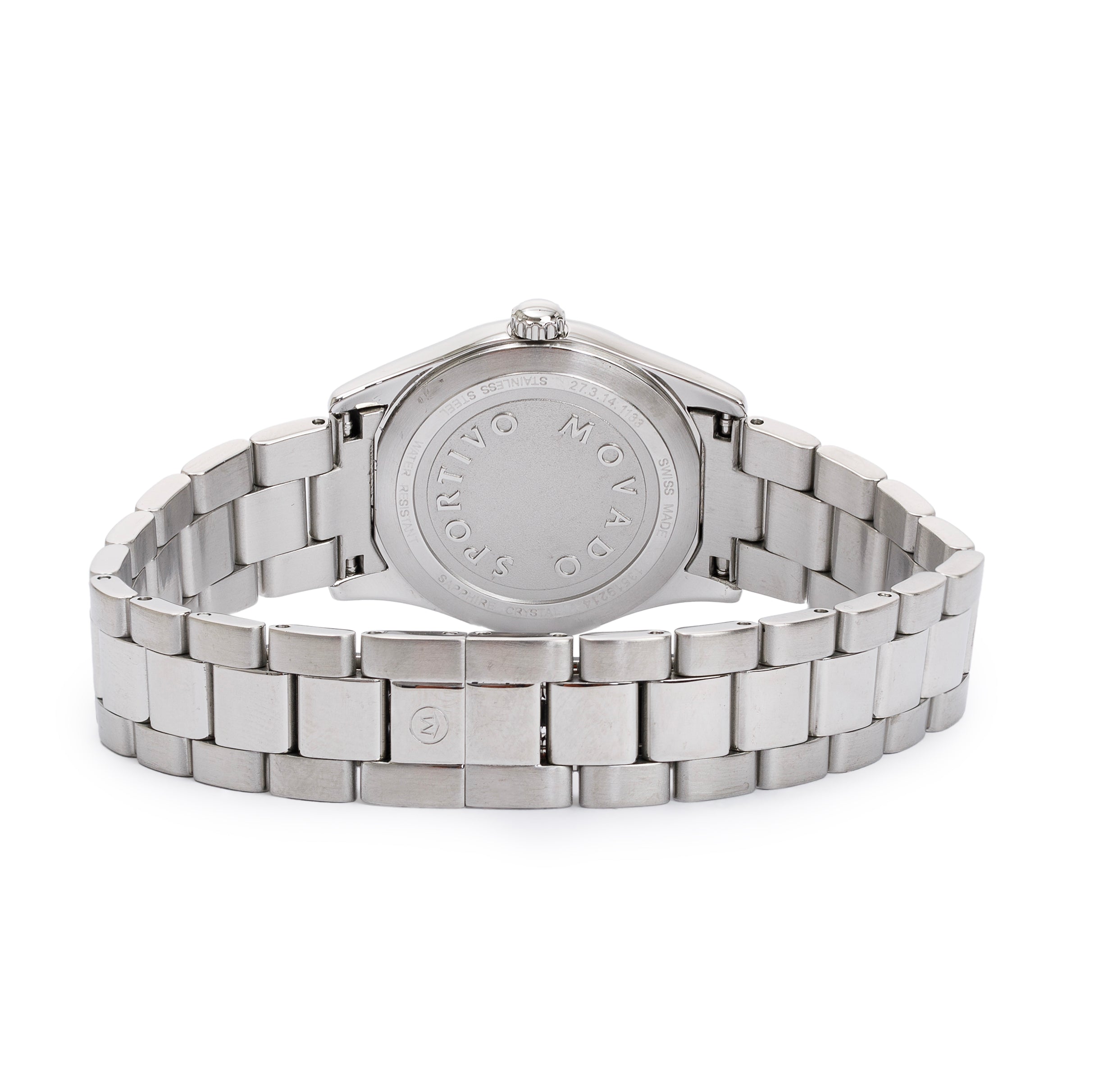 Movado Stainless Steel Sportivo 28 MM Watch w/ Box & Papers