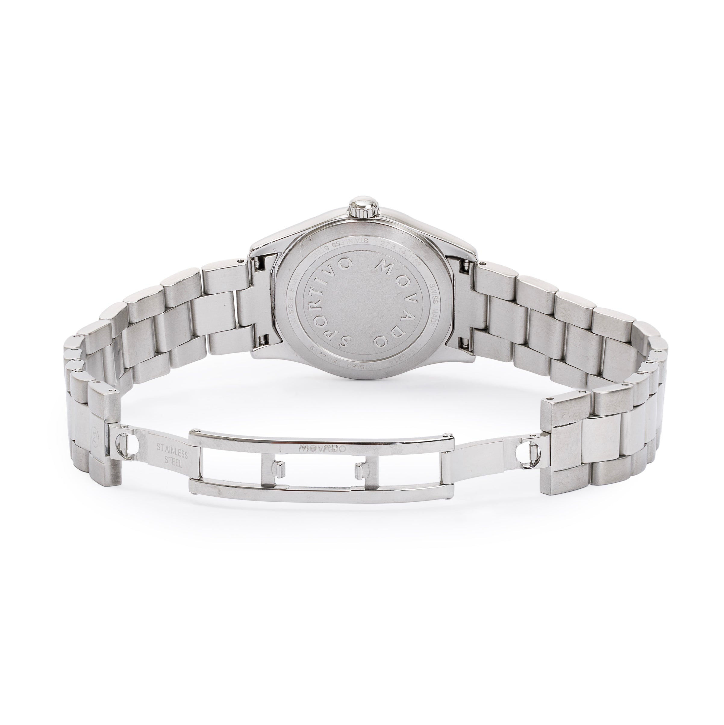 Movado Stainless Steel Sportivo 28 MM Watch w/ Box & Papers