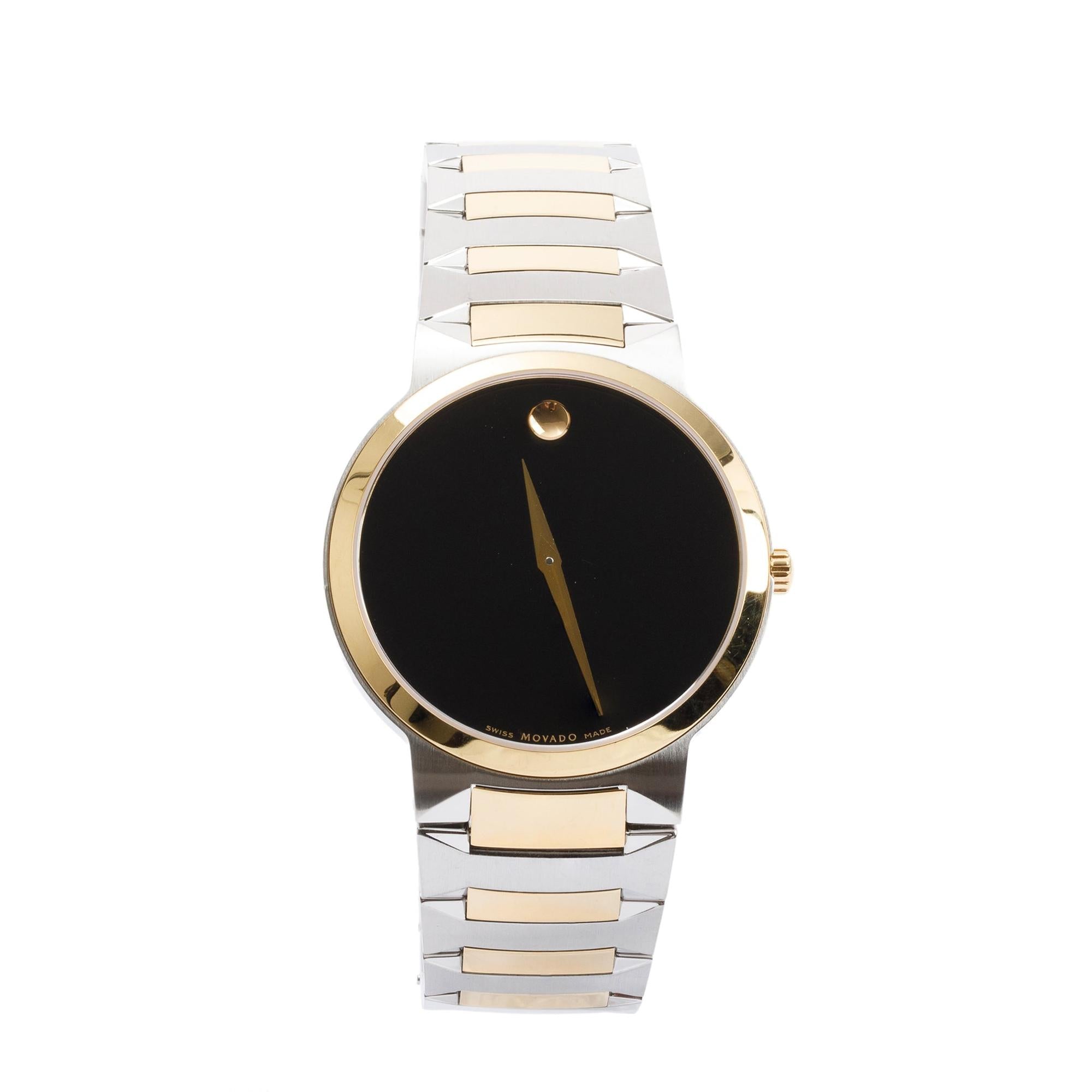 Movado Two-Tone Stainless Steel 38 MM Temo Watch