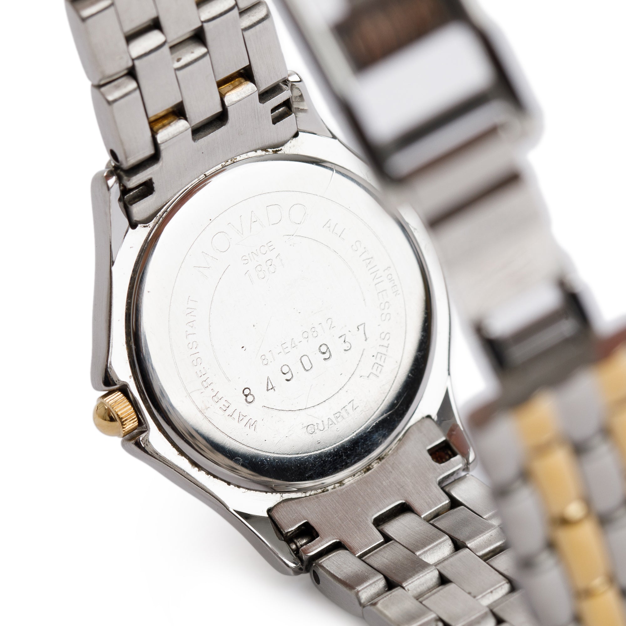 Movado Two-Tone Stainless Steel Folio 24 MM Watch