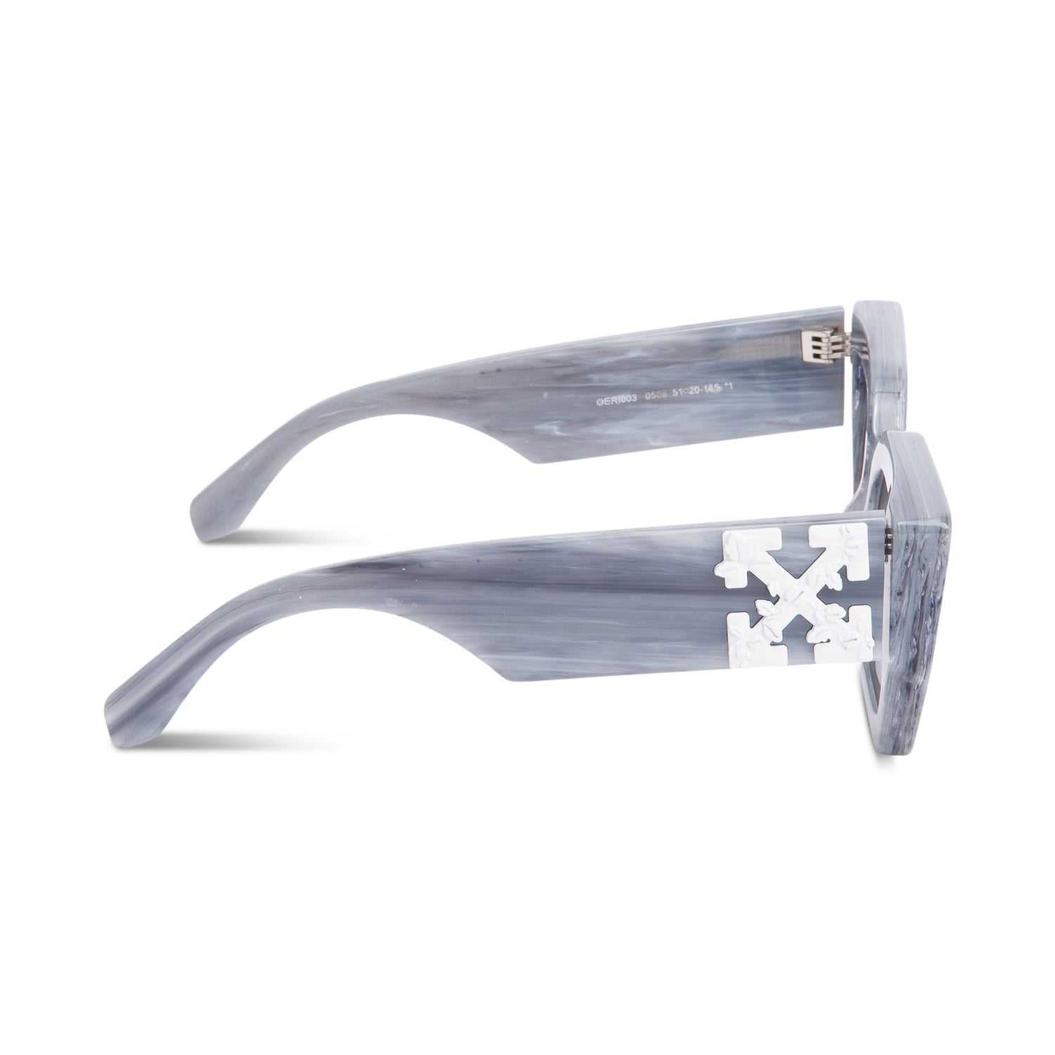 Off-White OER1003 Grey Acetate Catalina Square Sunglasses w/ Case