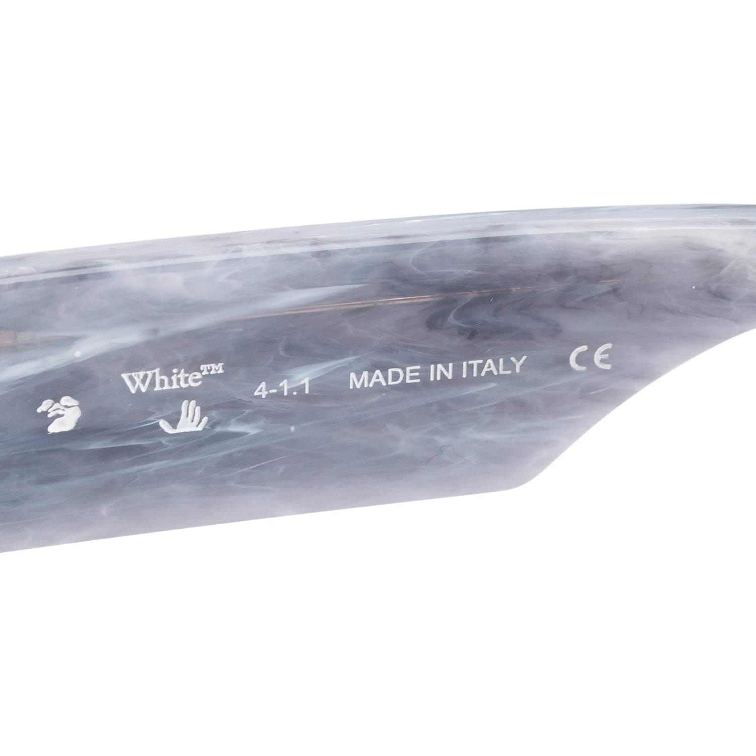 Off-White OER1003 Grey Acetate Catalina Square Sunglasses w/ Case