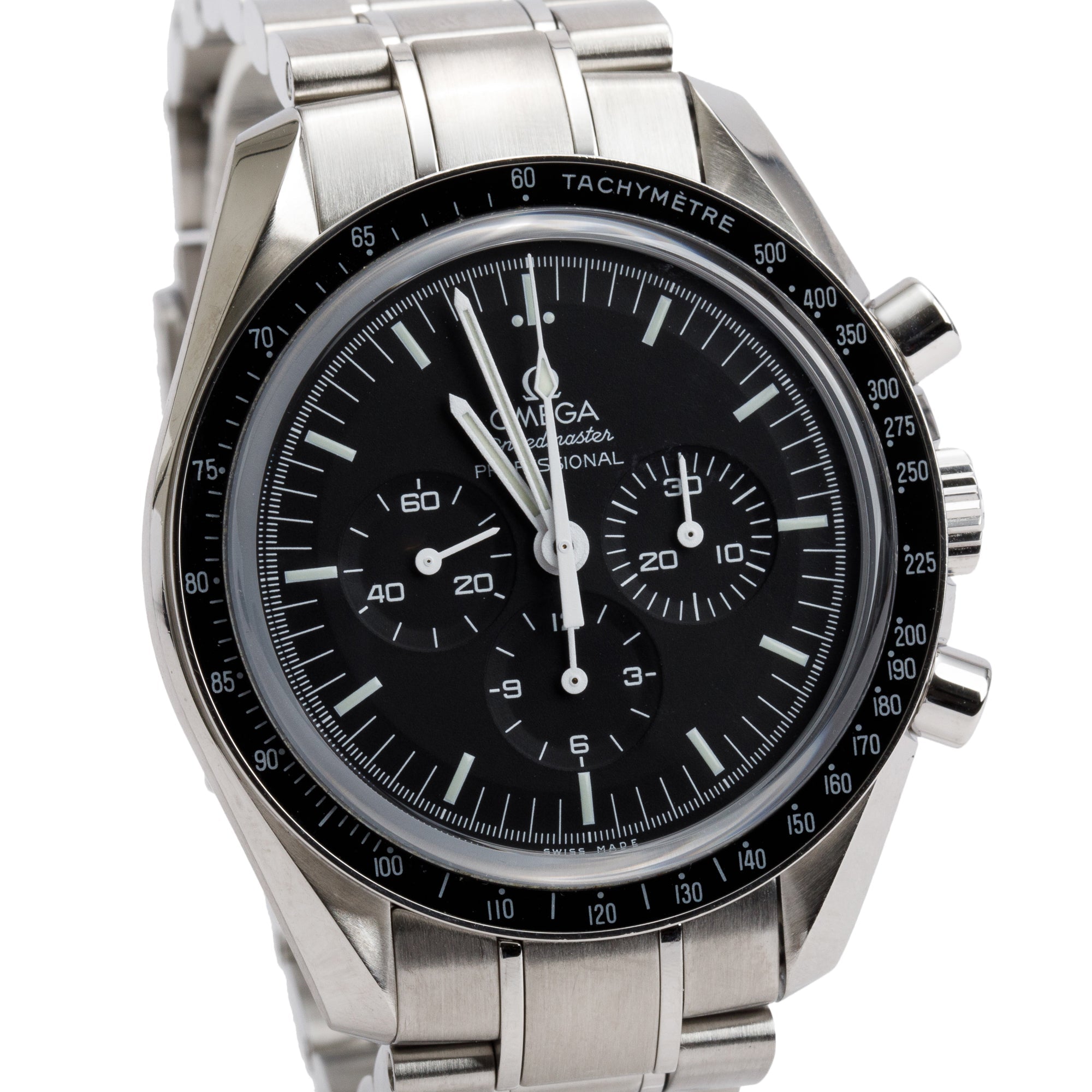 Omega 2021 Stainless Steel Speedmaster Moonwatch Professional 42 MM Watch w/ Box & Papers