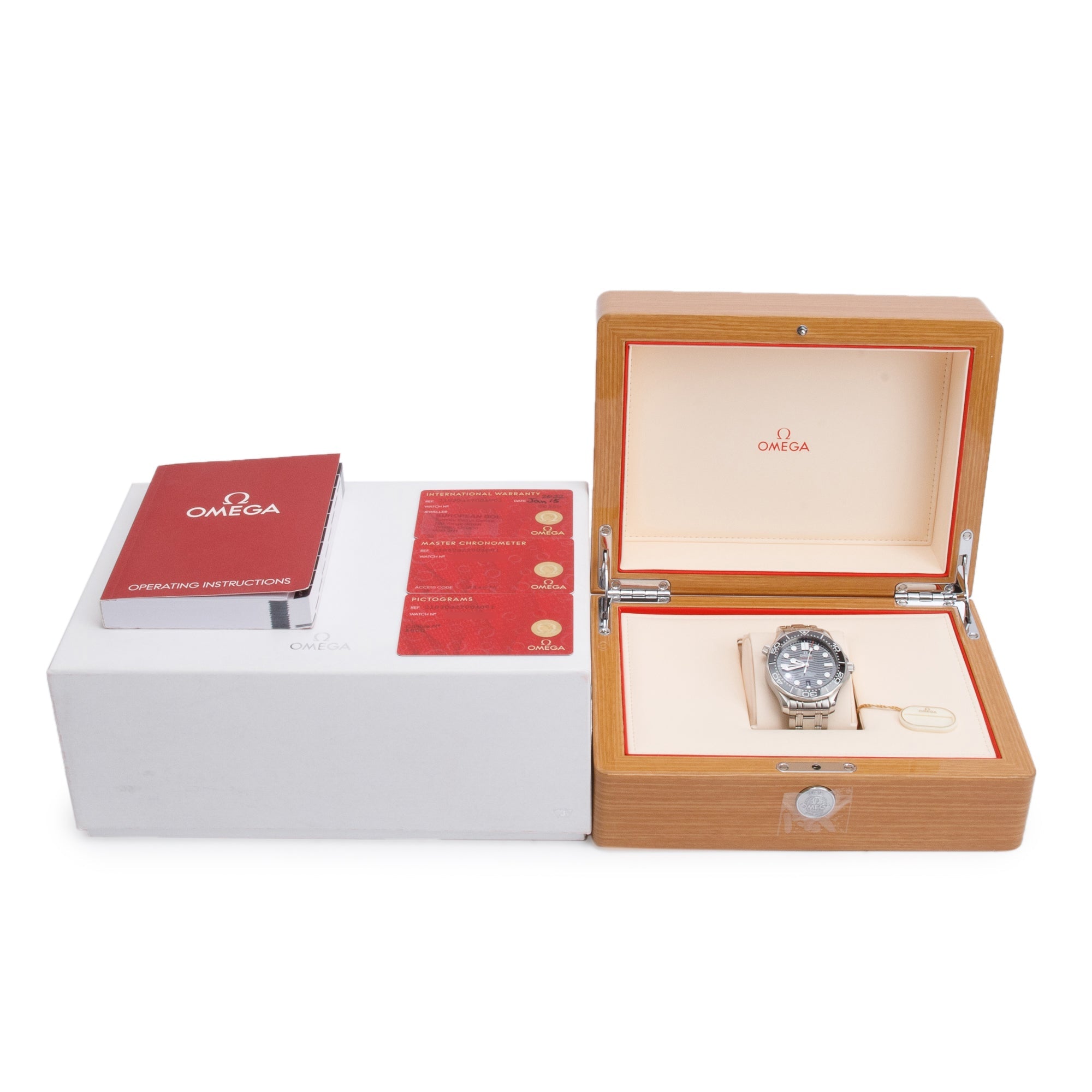 Omega 2022 Stainless Steel Seamaster Diver 300M Co-Axial Chronometer 42 MM Watch w/ Box & Papers