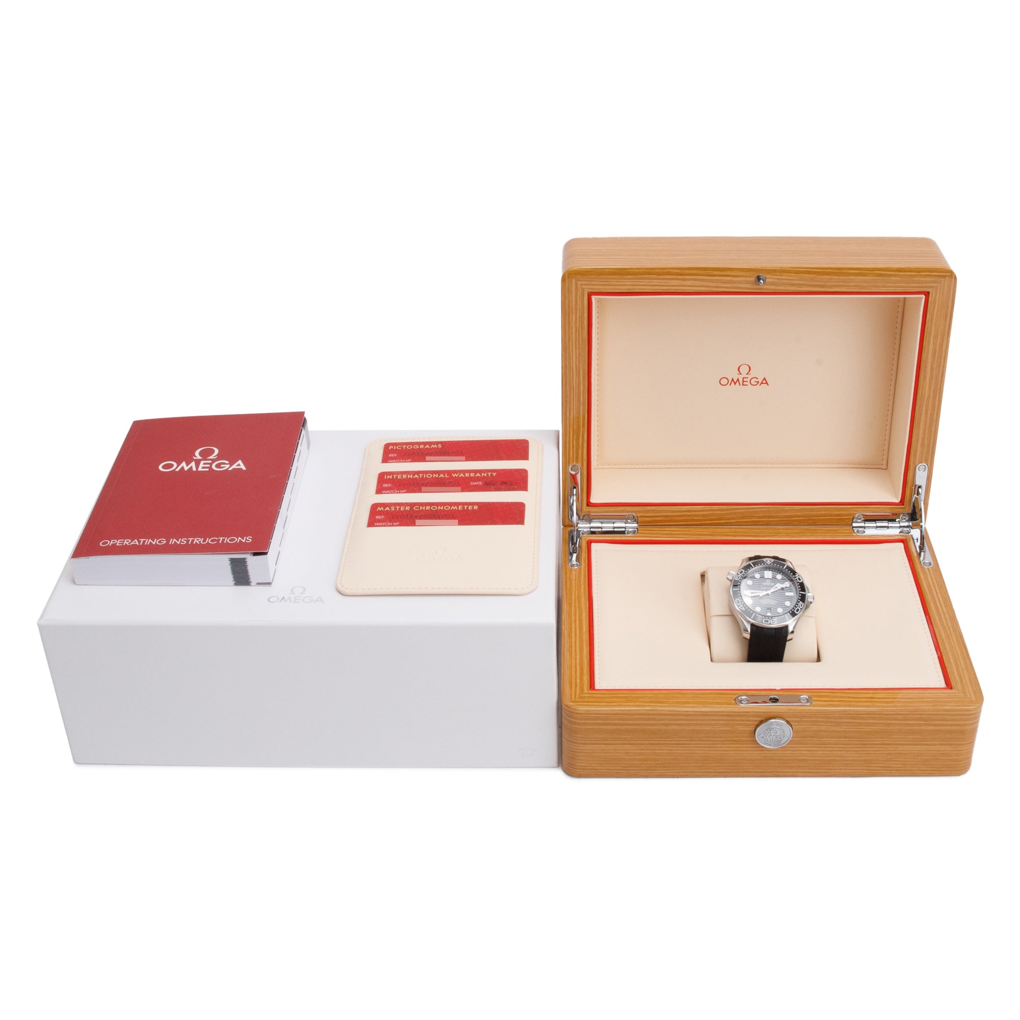 Omega 2022 Stainless Steel Seamaster Diver 300M Master Co-Axial Chronometer 42 MM Watch w/ Box & Papers