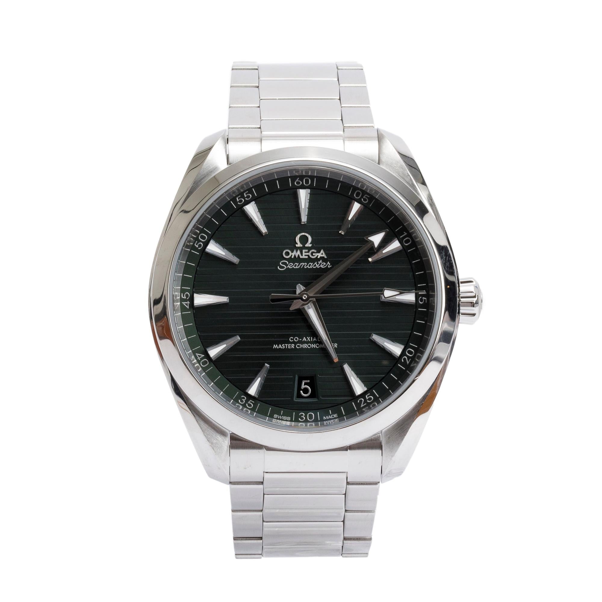 Omega 2023 Stainless Steel Seamaster Aqua Terra Co-Axial Master Chronometer 150M 41 MM Automatic Watch w/ Box & Papers