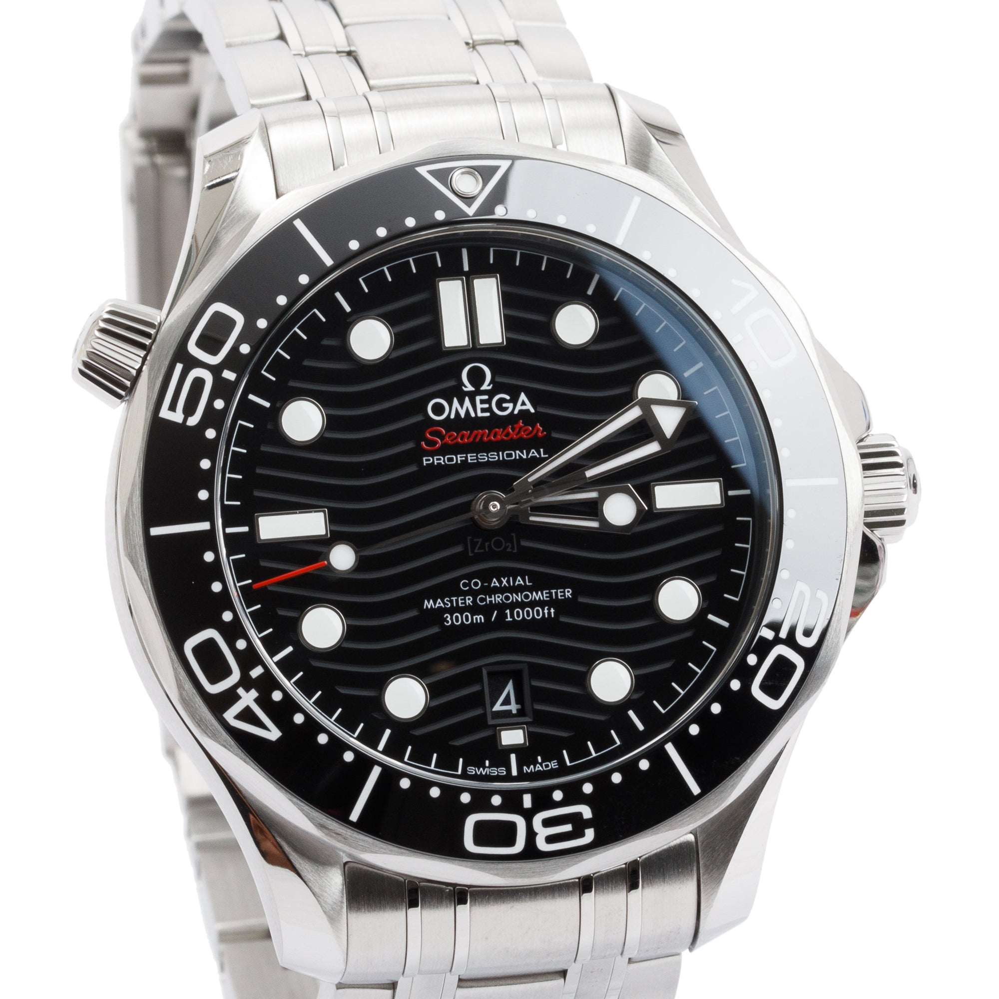Omega 2023 Stainless Steel Seamaster Diver 300M Co-Axial Chronometer 42 MM Watch w/ Box & Papers