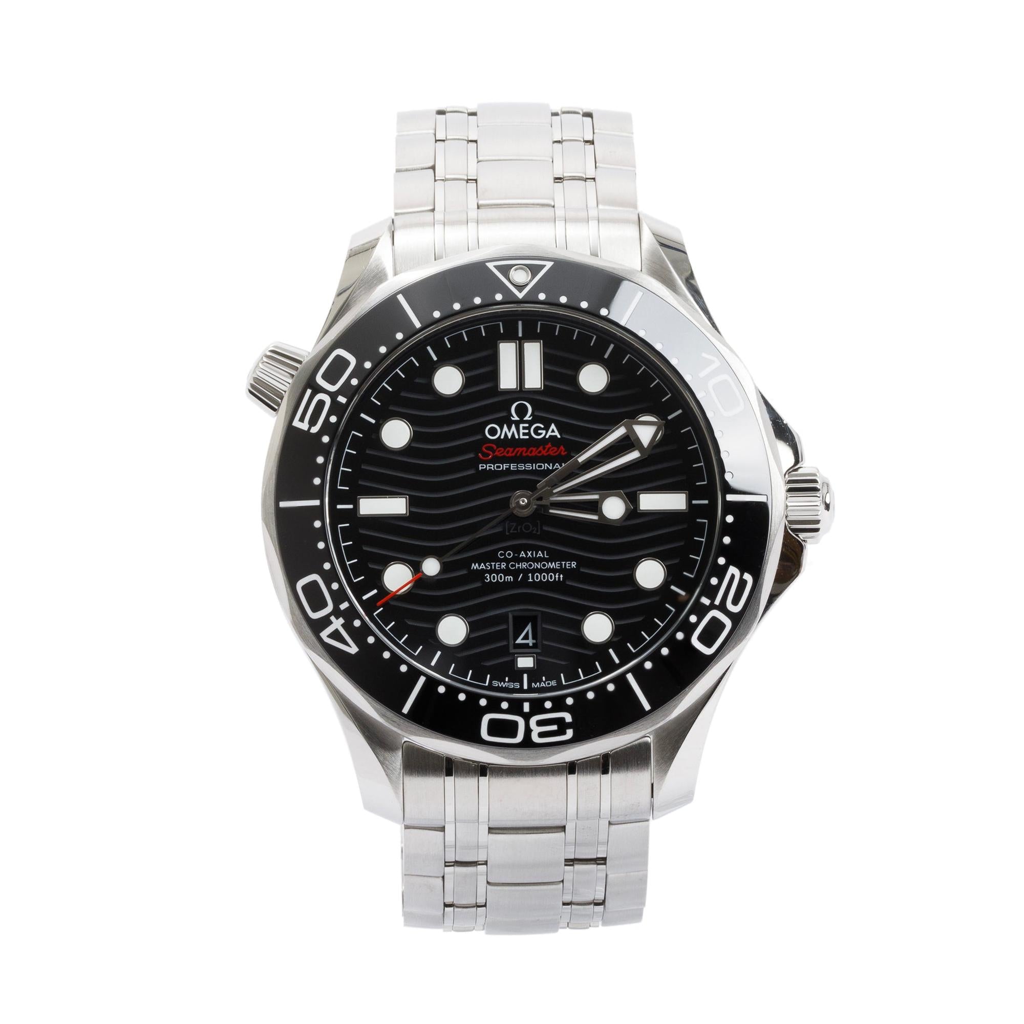 Omega 2023 Stainless Steel Seamaster Diver 300M Co-Axial Chronometer 42 MM Watch w/ Box & Papers