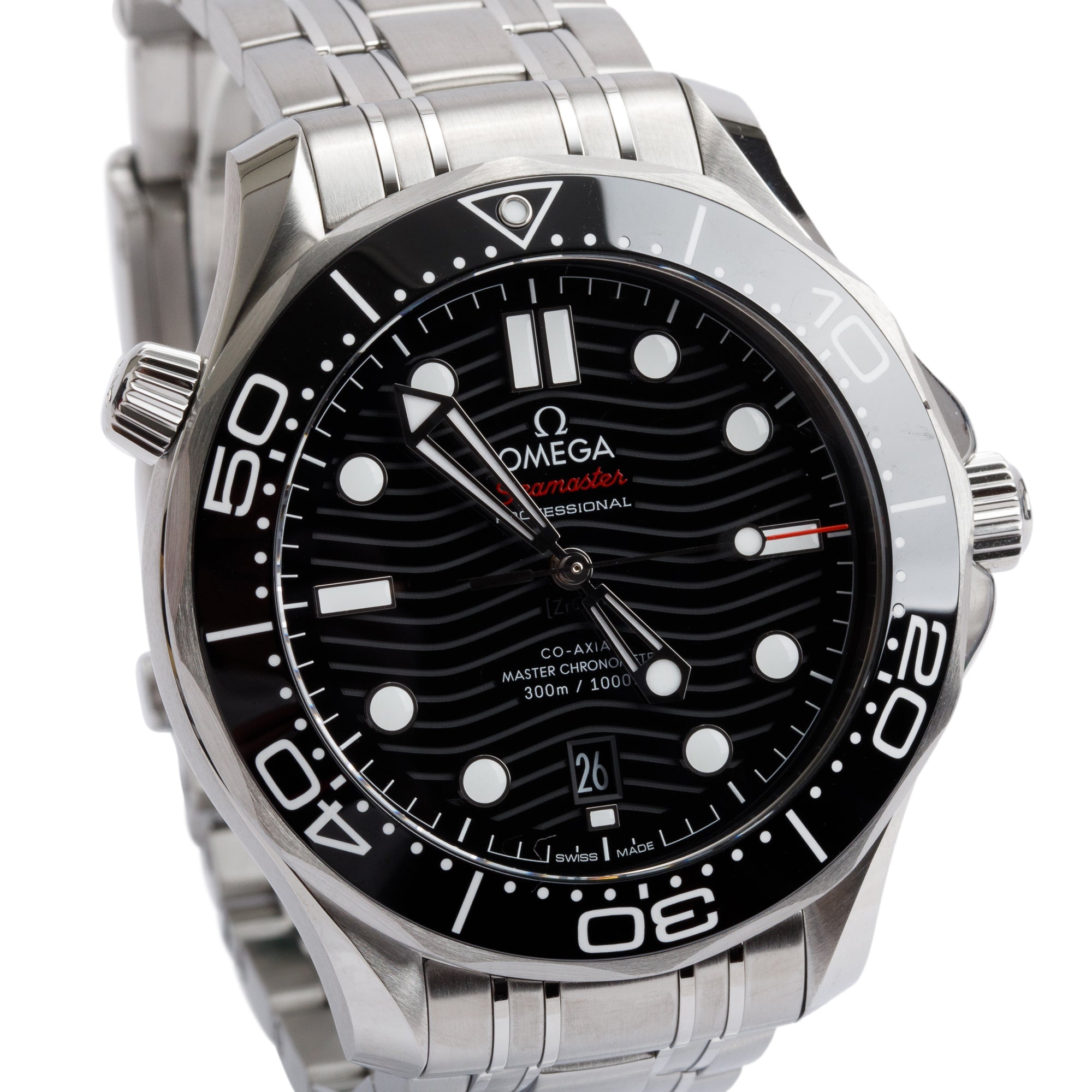 Omega 2023 Stainless Steel Seamaster Diver 300M Co-Axial Master Chronometer 42 MM Automatic Watch w/ Box & Papers