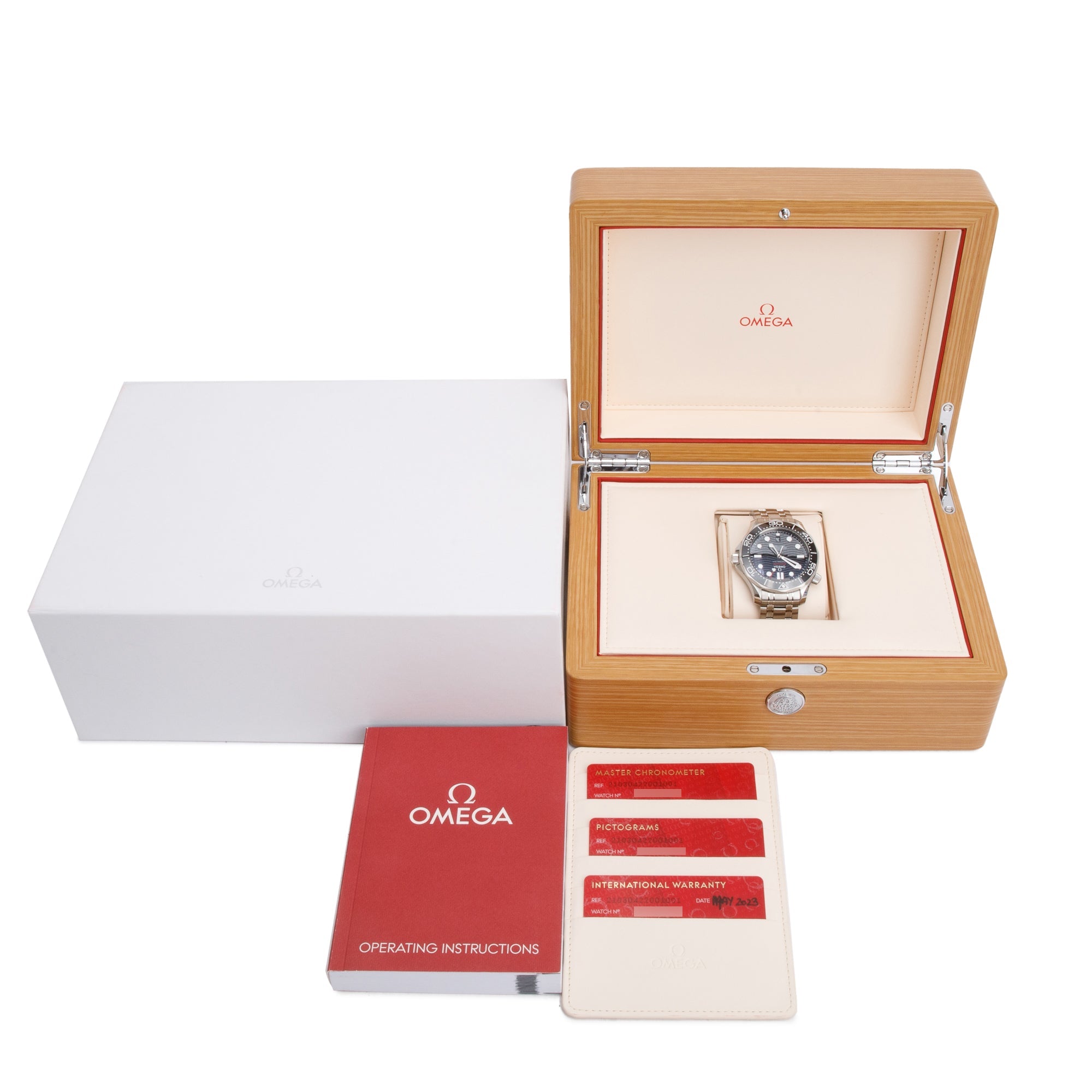 Omega 2023 Stainless Steel Seamaster Diver 300M Co-Axial Master Chronometer 42 MM Automatic Watch w/ Box & Papers