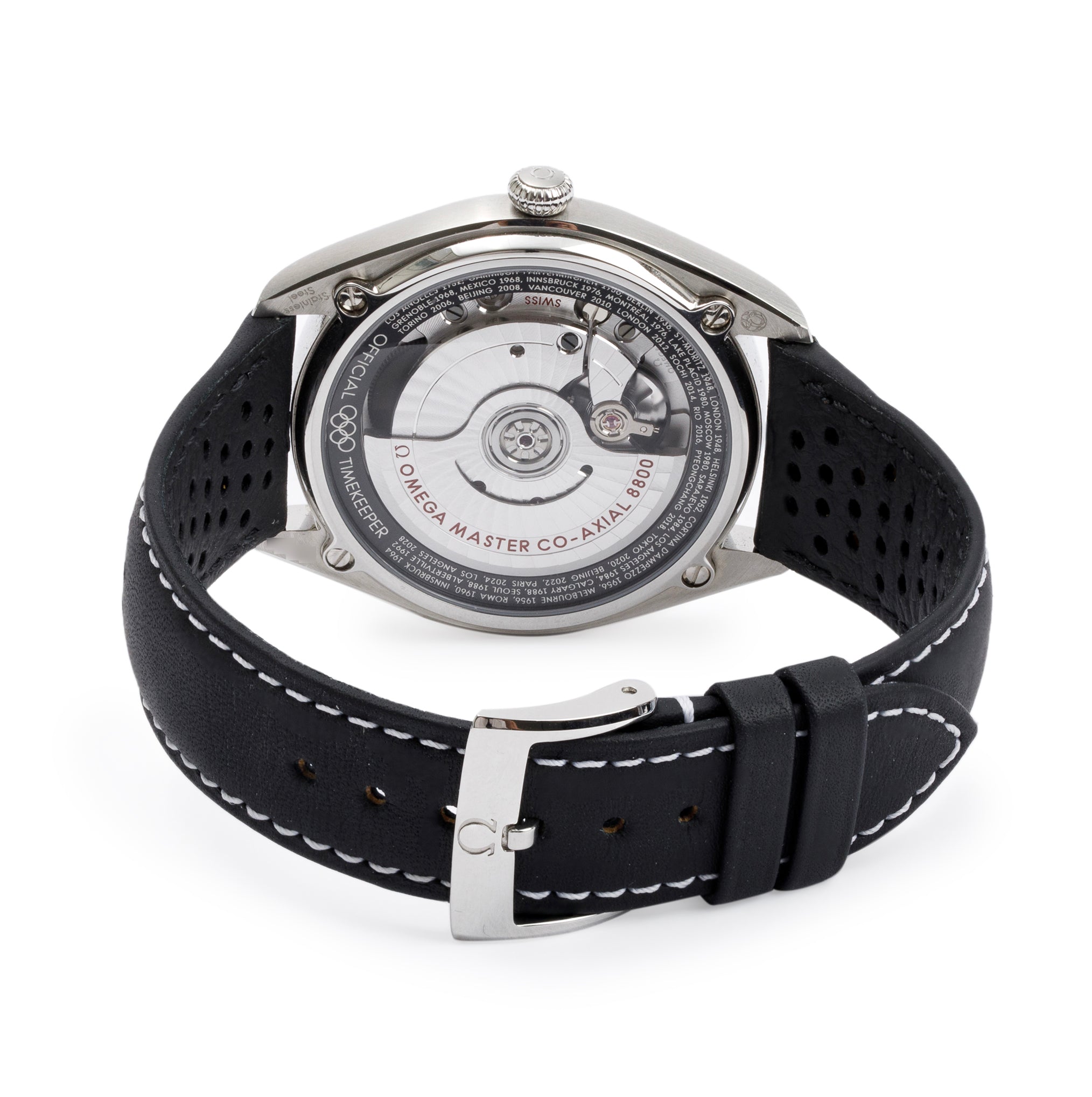 Omega 2023 Stainless Steel Seamaster Planet Ocean Olympic Official Timekeeper 39.5 MM Automatic Watch w/ Box & Papers