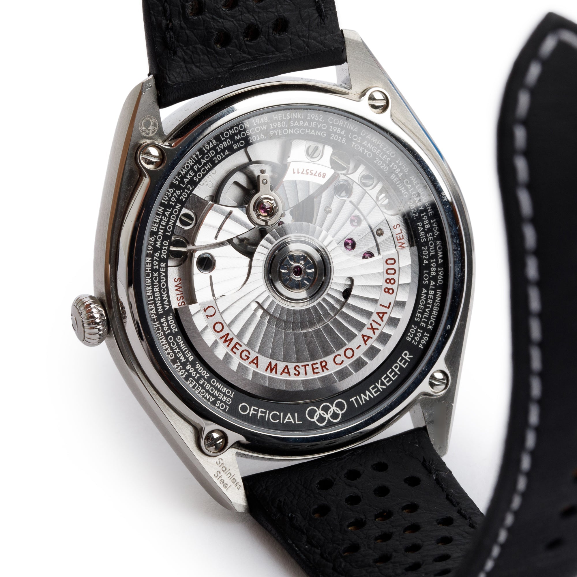 Omega 2023 Stainless Steel Seamaster Planet Ocean Olympic Official Timekeeper 39.5 MM Automatic Watch w/ Box & Papers