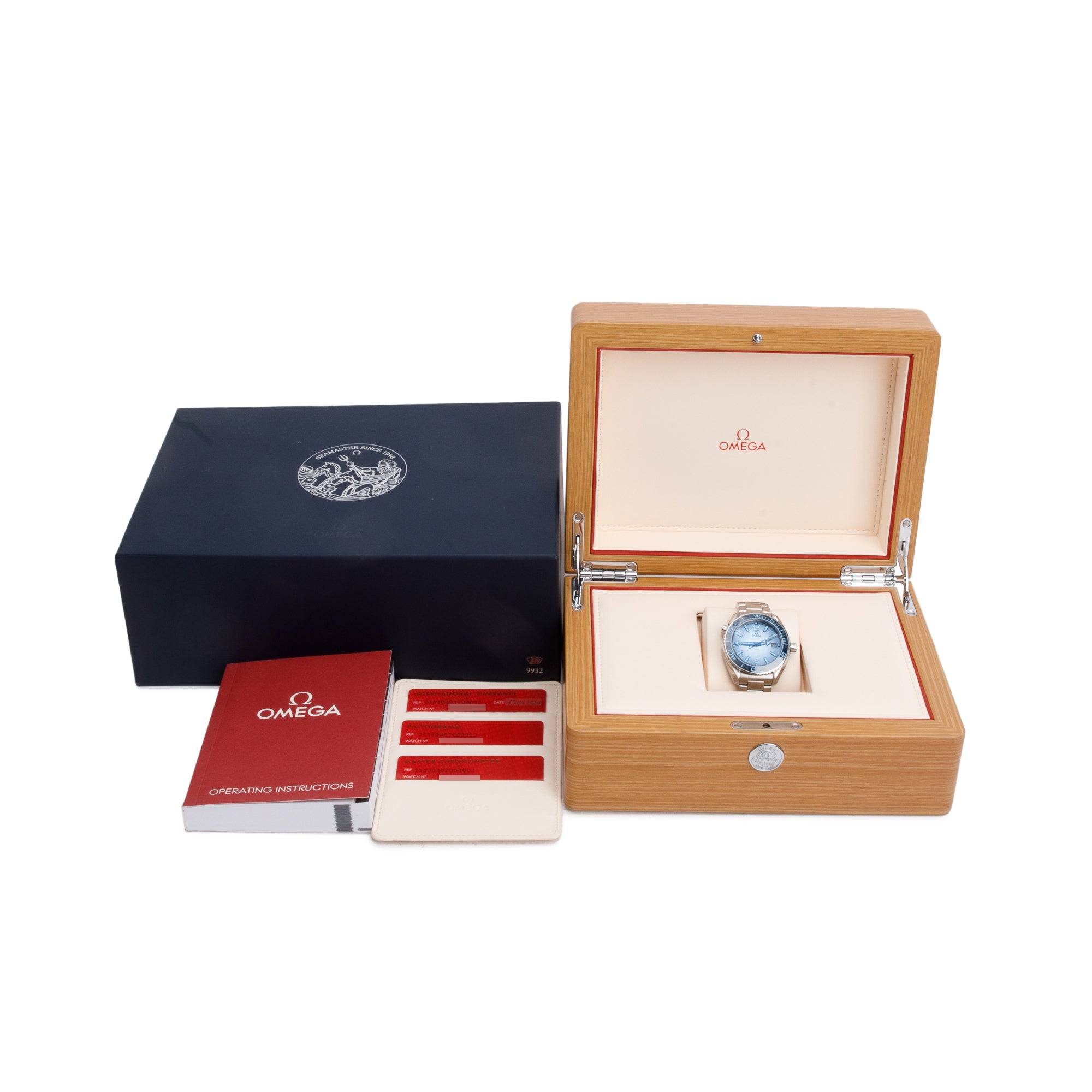 Omega 2024 Stainless Steel Seamaster Planet Ocean 600M Co-Axial Master Chronometer 39.5 MM Automatic Watch Summer Blue Dial w/ Box & Papers