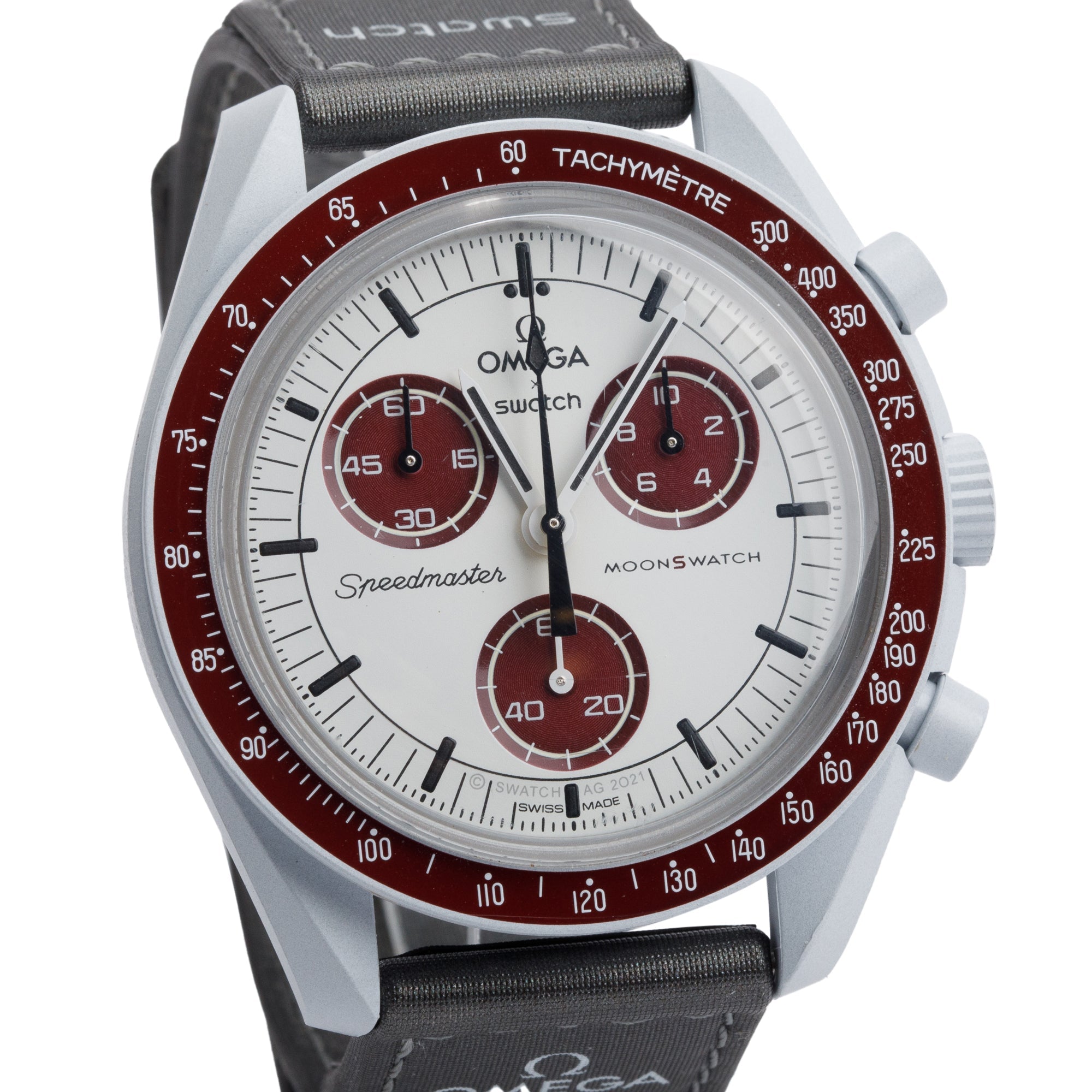 Omega 2024 X Swatch Bioceramic Mission to Pluto MoonSwatch w/ Box & Papers