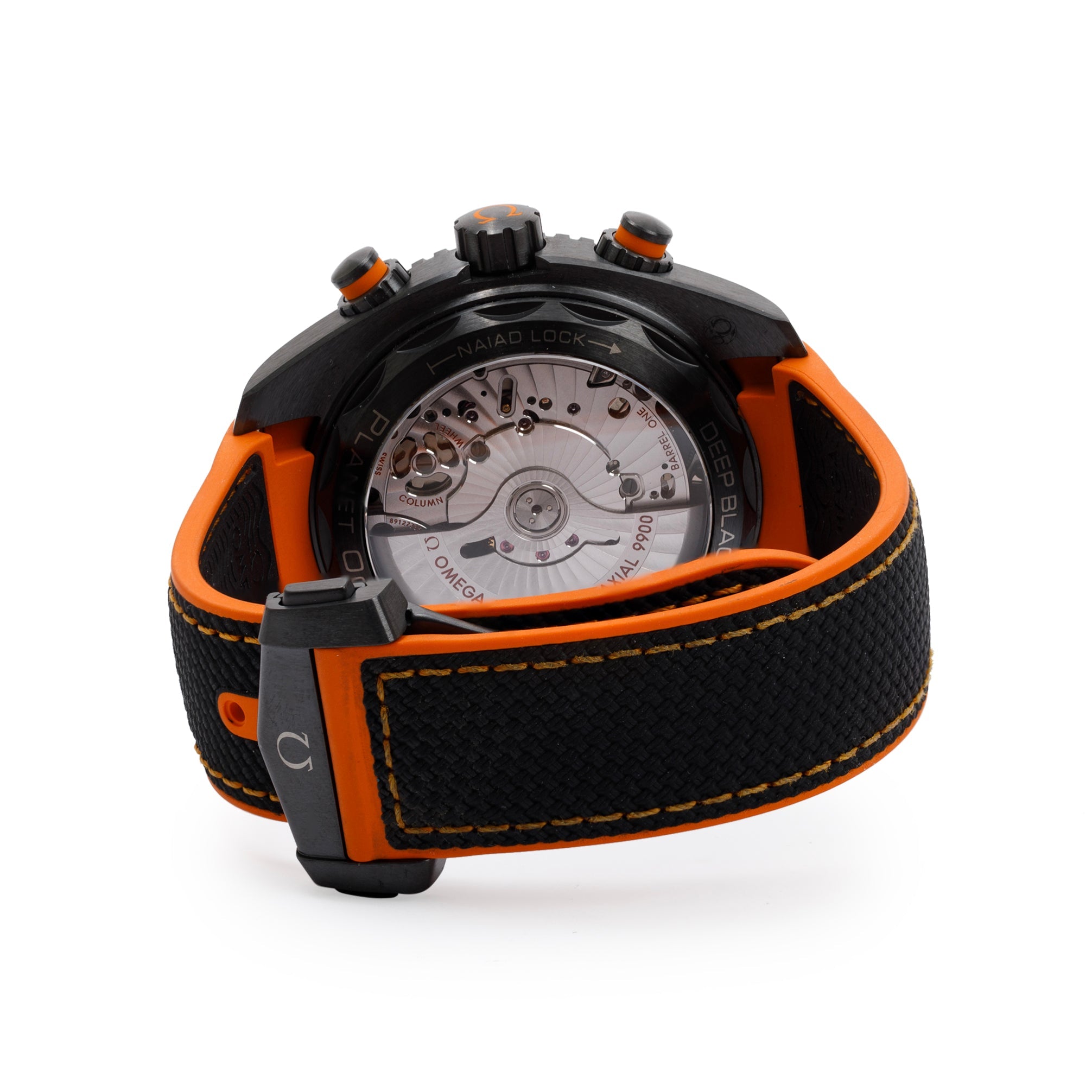 Omega Deep Black Seamaster Planet Ocean 600M Co-Axial Master Chronometer Chronograph 45.5MM Automatic Watch w/ Box & Papers