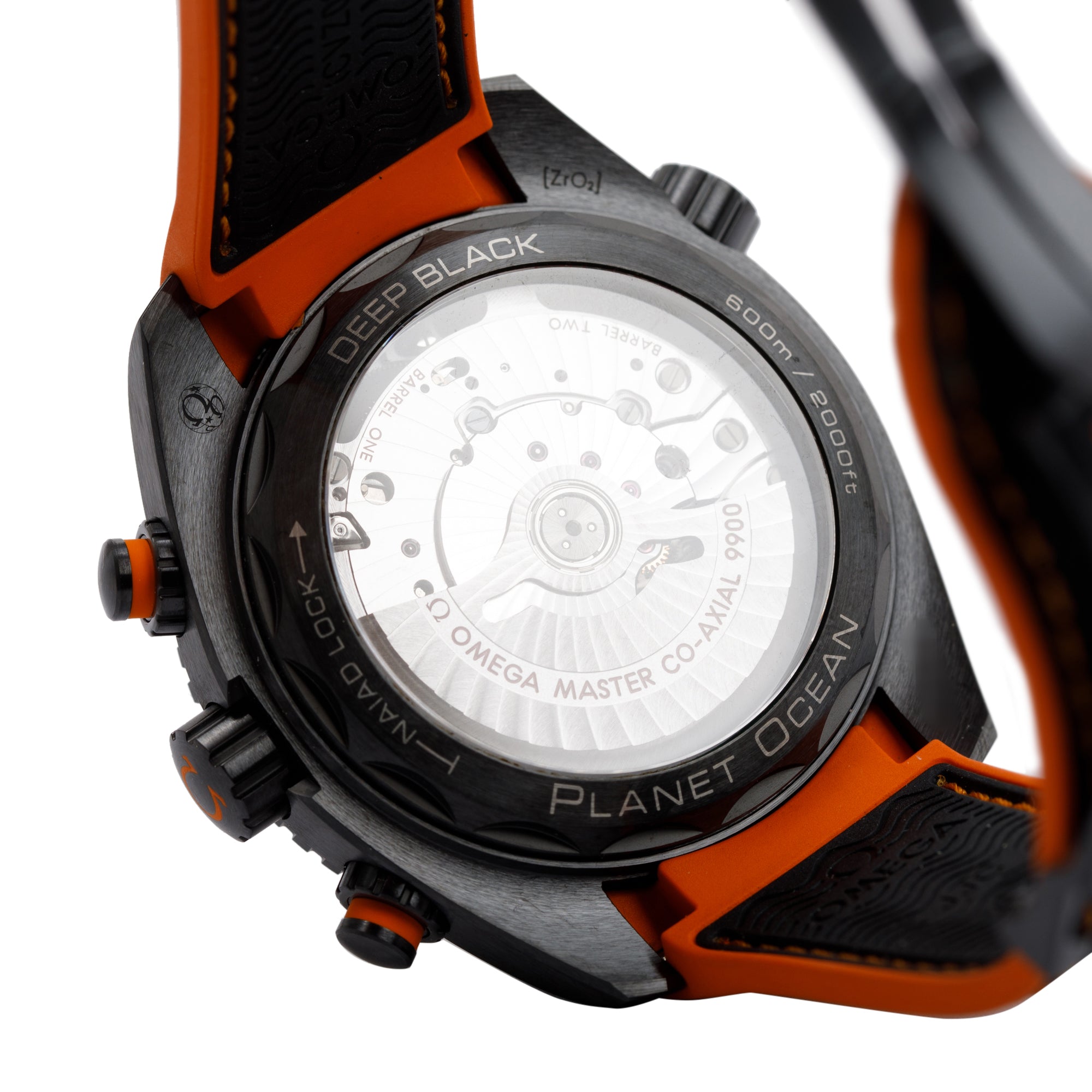 Omega Deep Black Seamaster Planet Ocean 600M Co-Axial Master Chronometer Chronograph 45.5MM Automatic Watch w/ Box & Papers