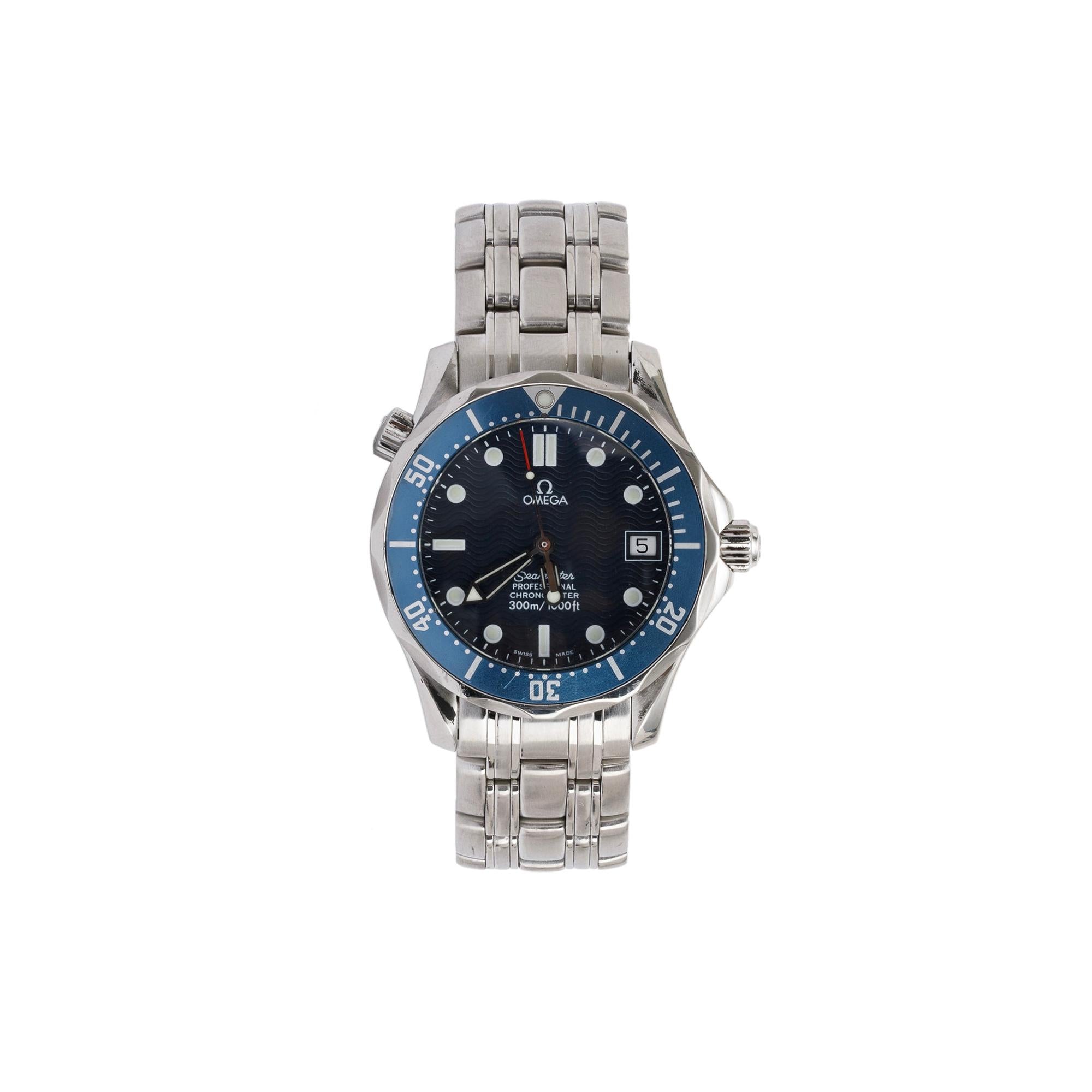 Omega Seamaster 300M Chronometer 36 MM Automatic Watch w/ Box & Papers