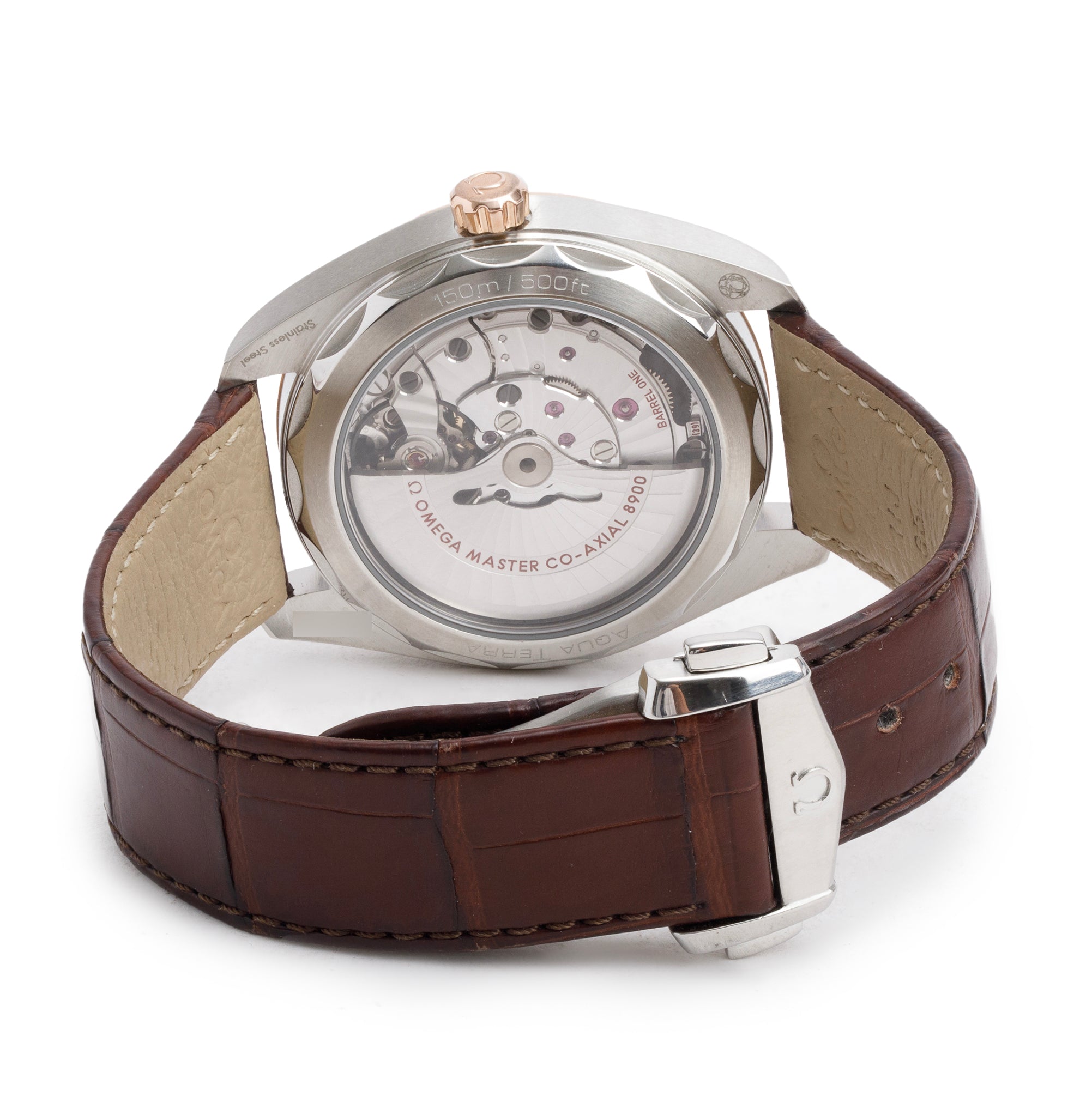 Omega Stainless Steel & 18k Rose Gold Seamaster Aqua Terra 150M Co-Axial Master Chronometer 41 MM Automatic Watch w/ Box & Papers